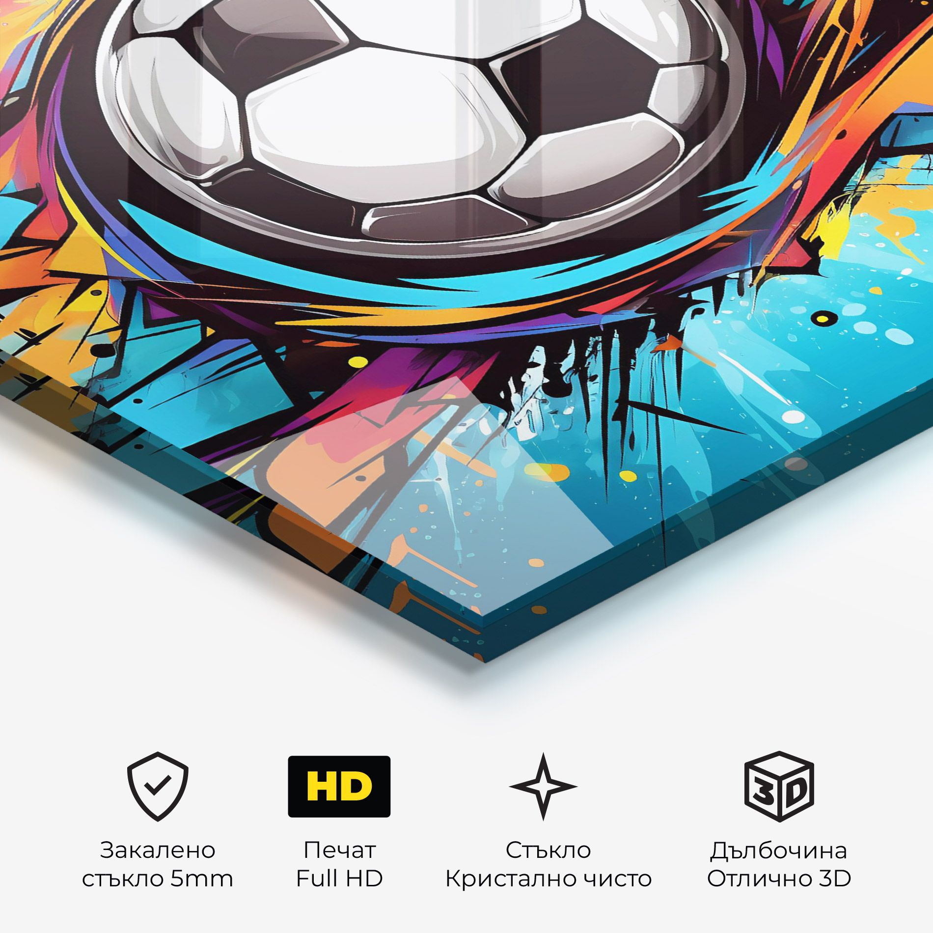 Graffiti Football Flight mockup 3