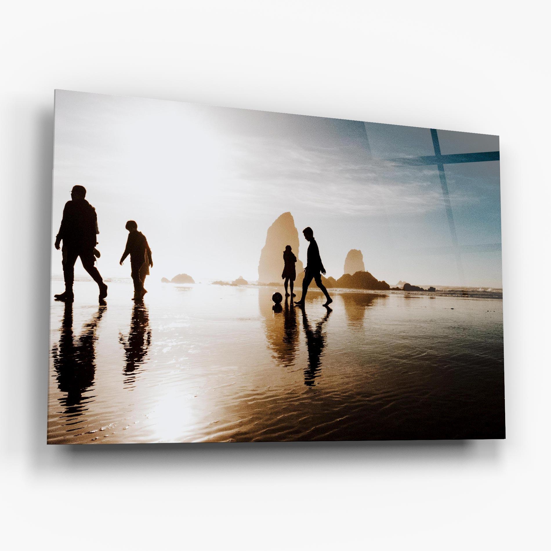 Стъклена картина Football On Water mockup 6