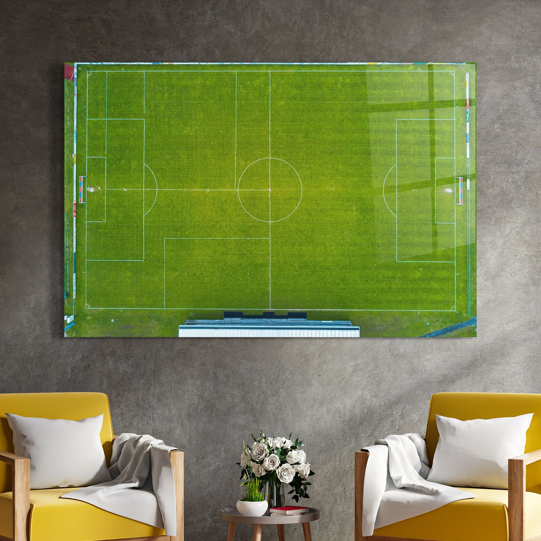 Green Football Field mockup 4