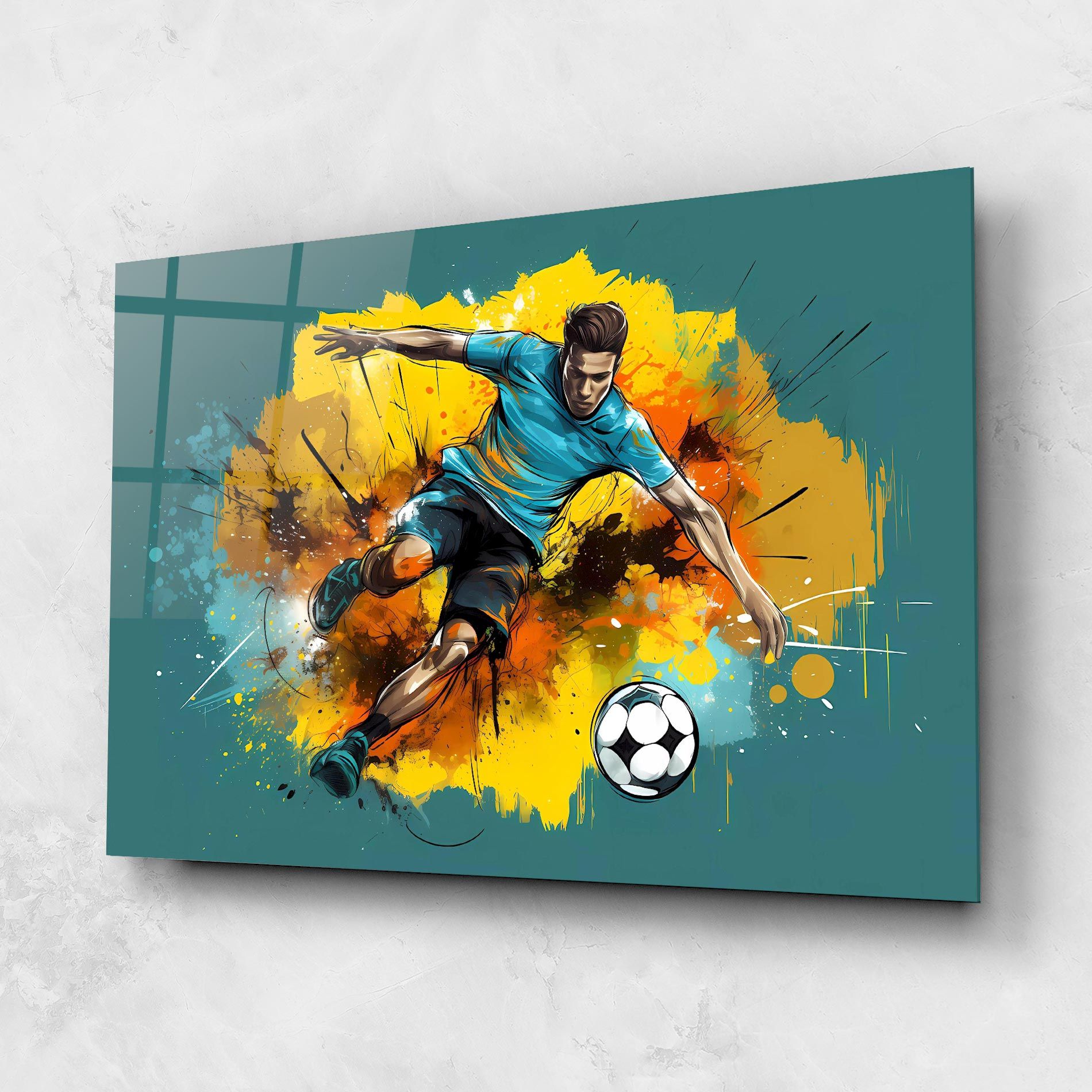Football Player Painting mockup 1