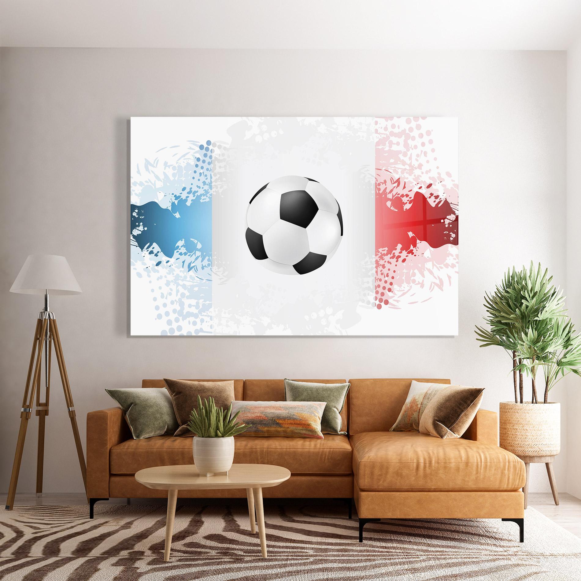 Стъклена картина France Football mockup 7