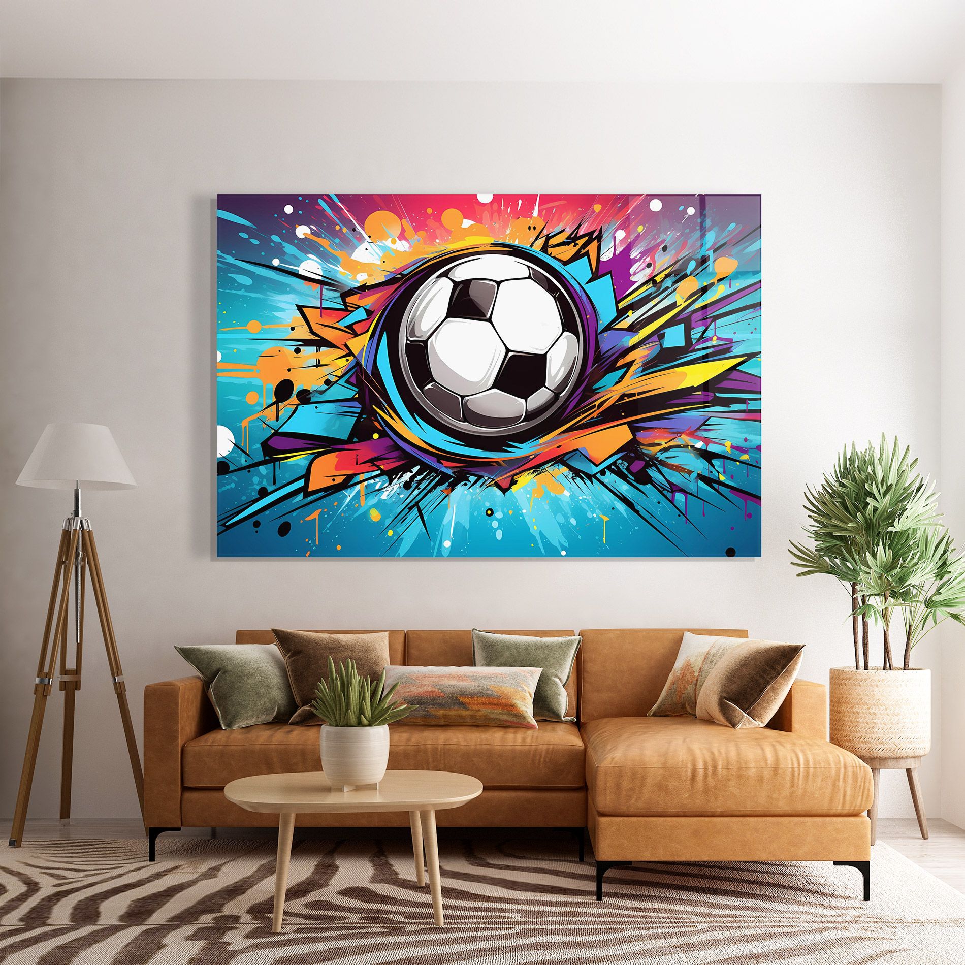 Graffiti Football Flight mockup 7