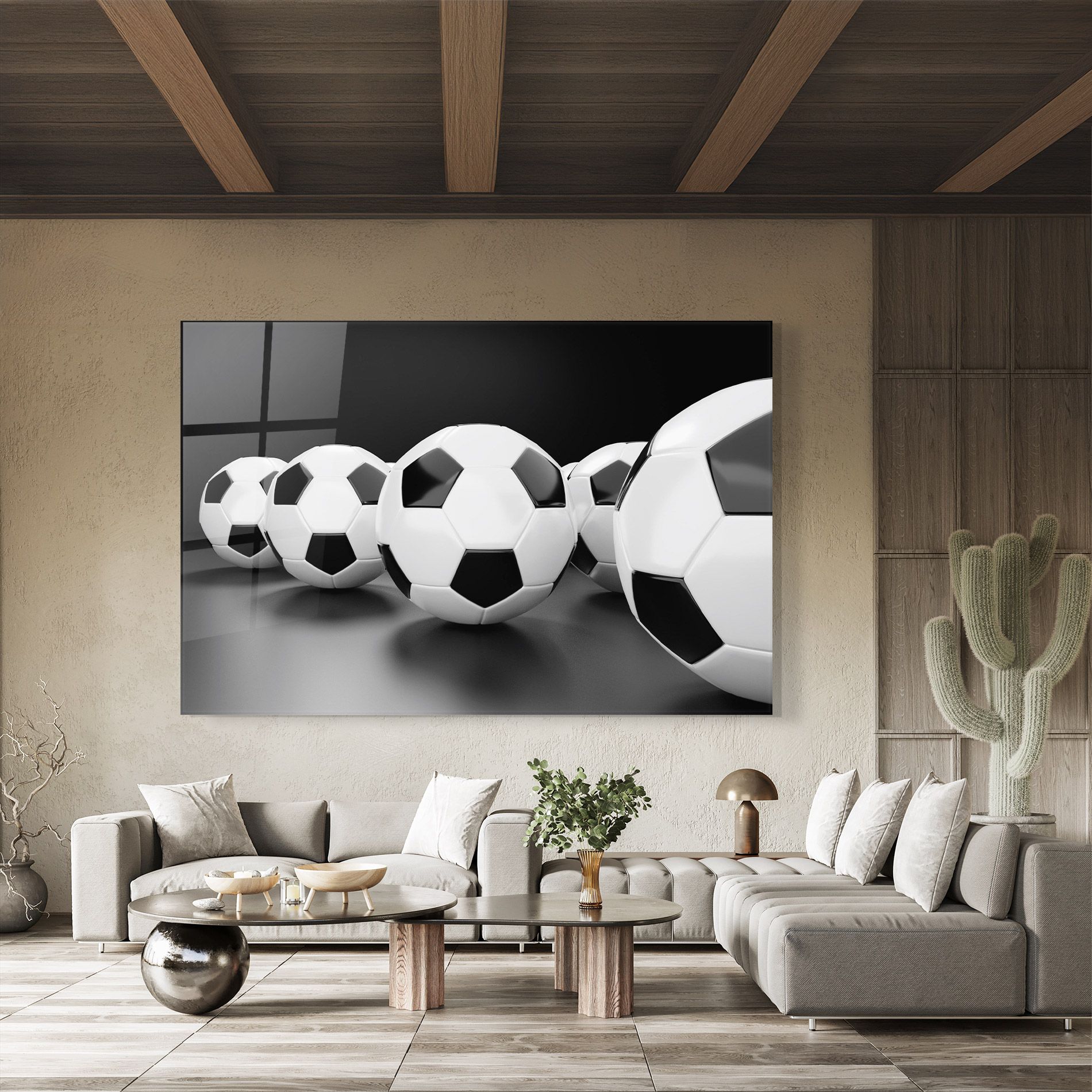 Black White Football mockup 8