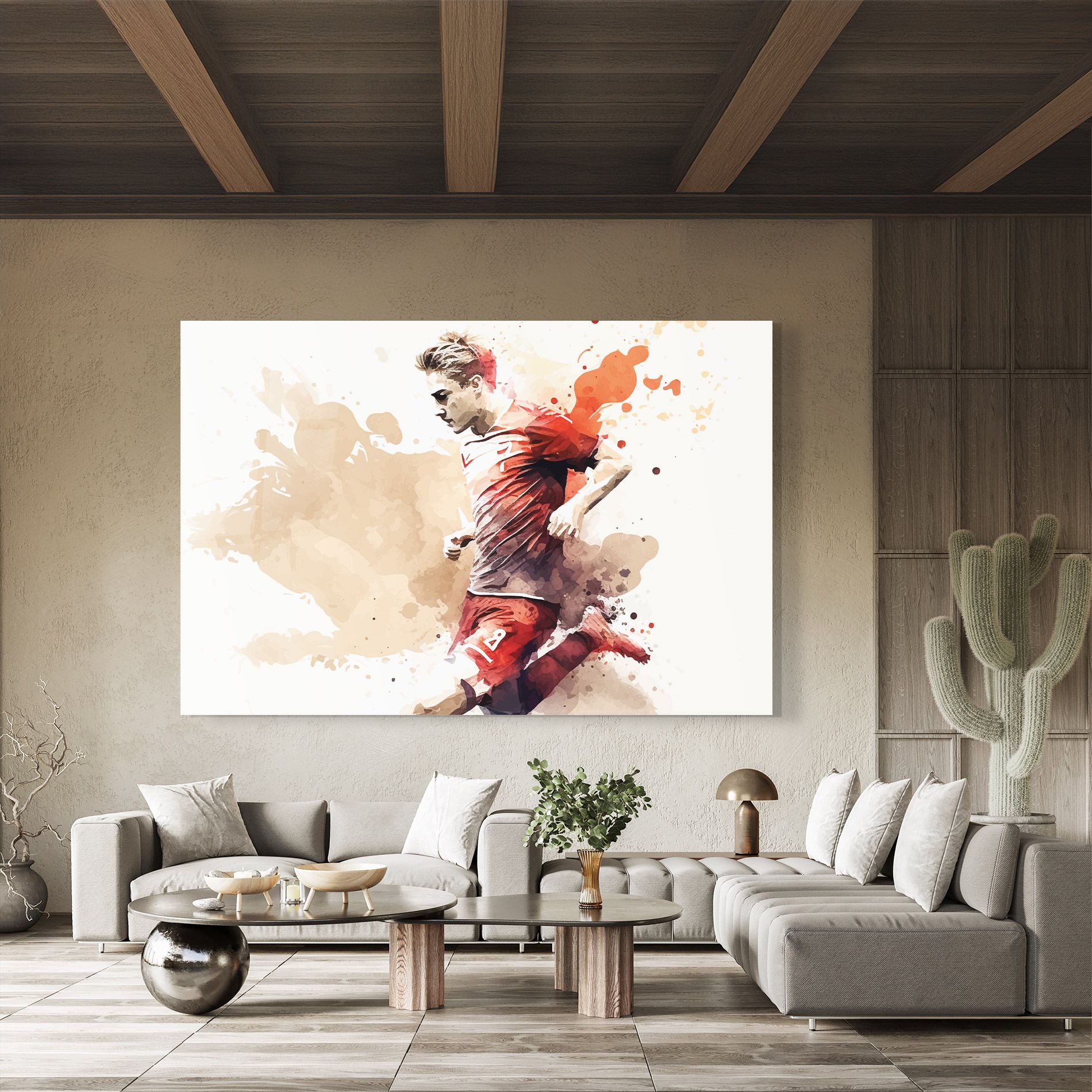 Football Red Cream mockup 8