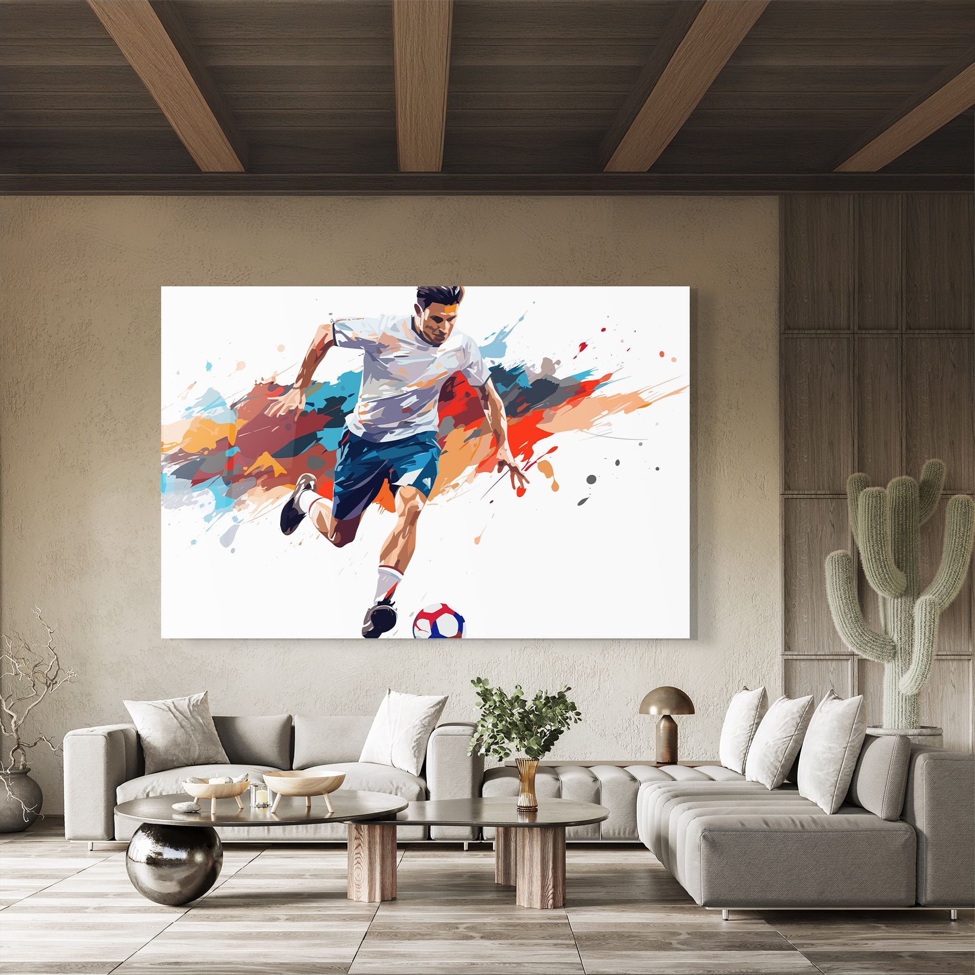 Grey Blue Football mockup 8