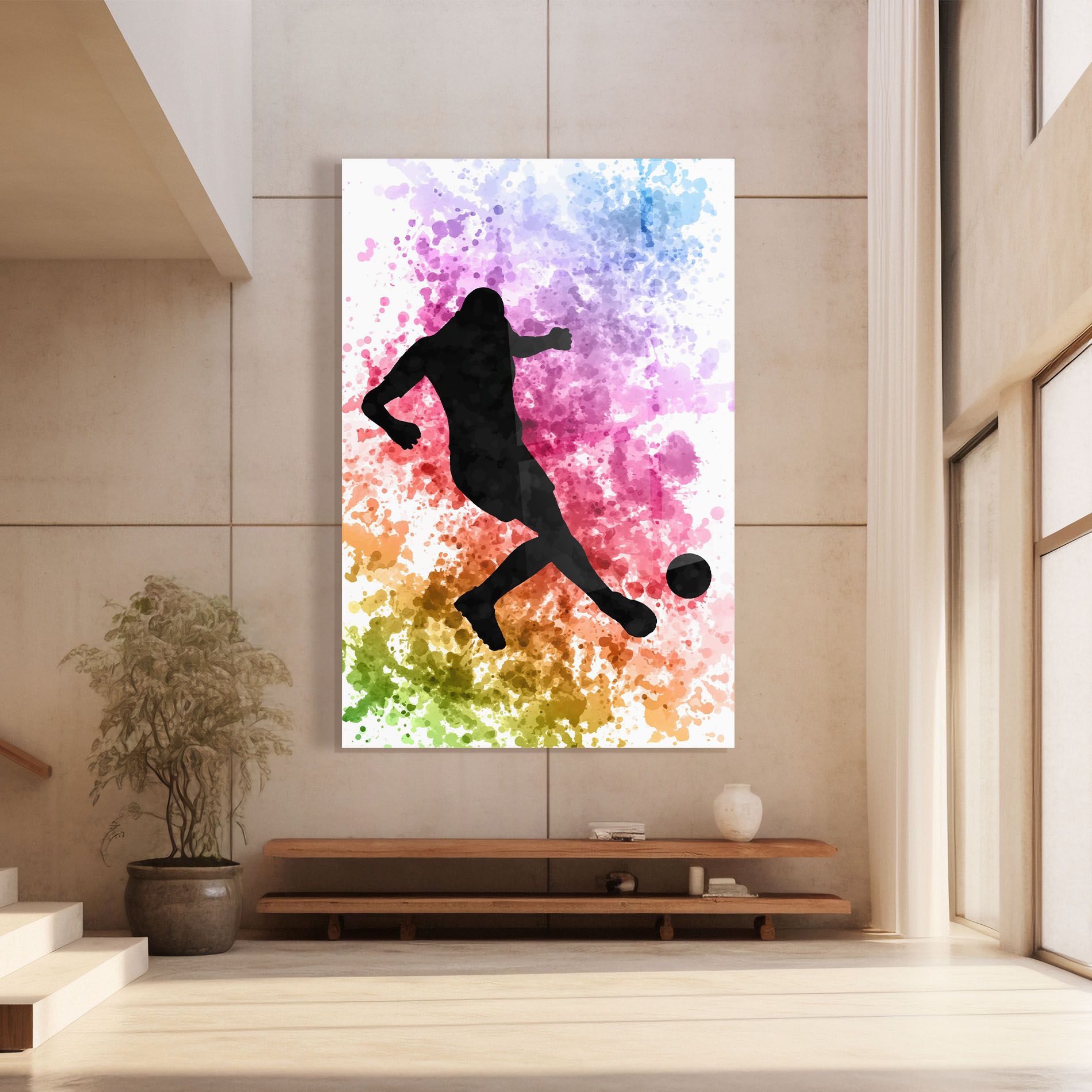 Colorful Art Football mockup 8