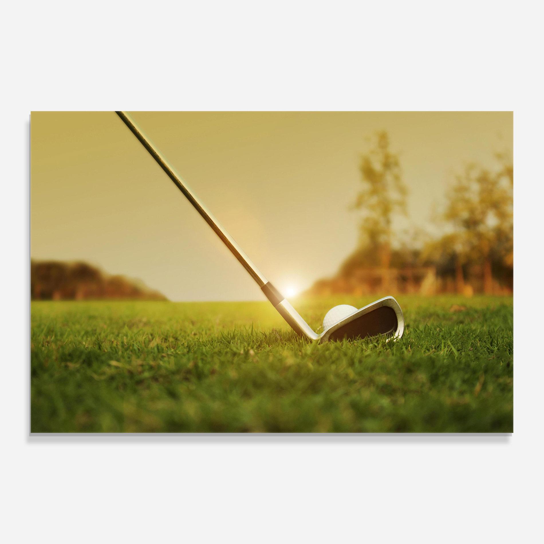 Стъклена картина Golf Course mockup 0