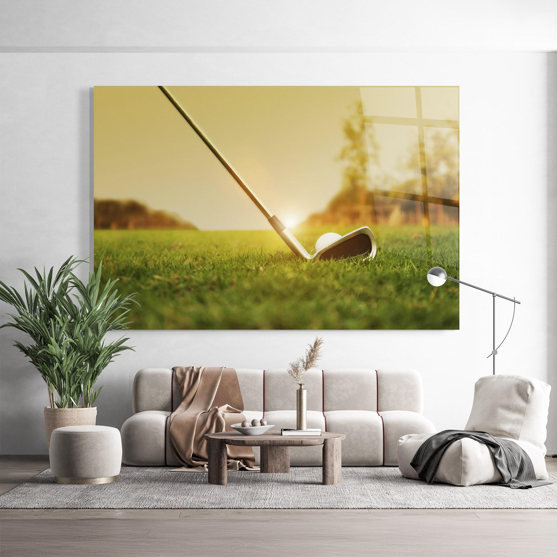 Стъклена картина Golf Course mockup 9