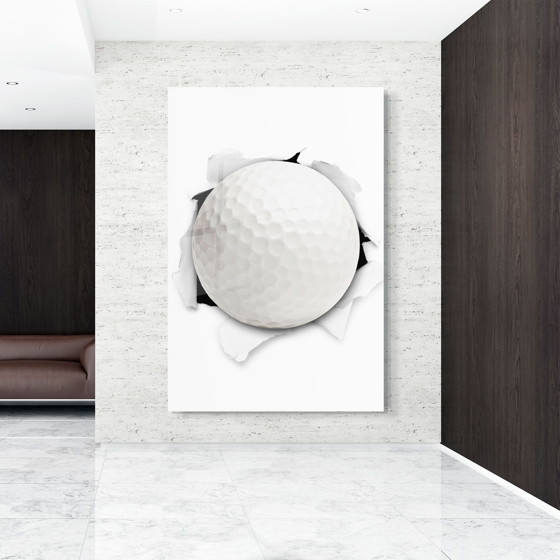 Golf Ball Bursting Hole mockup 9