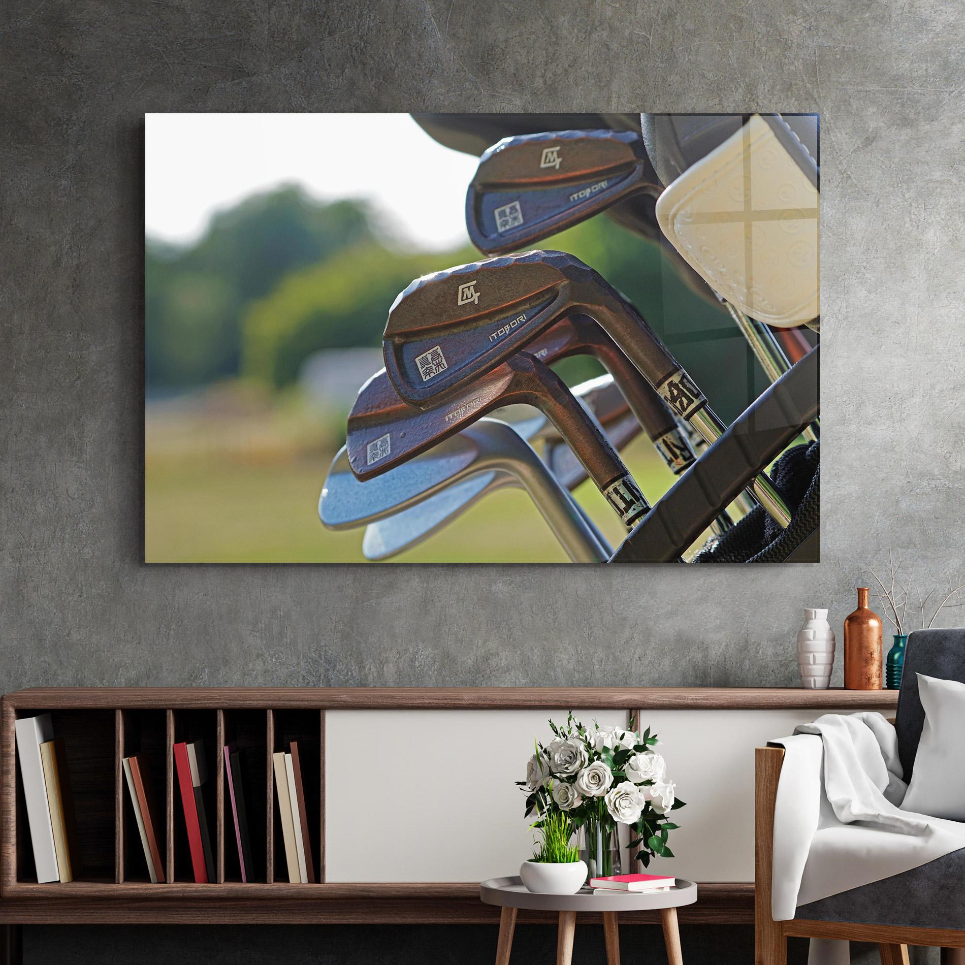 Стъклена картина Brown Golf Club mockup 2