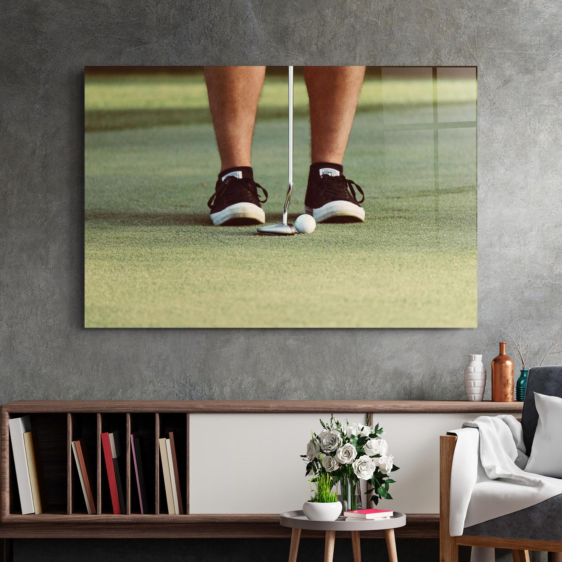 Стъклена картина Converse Golf Ball mockup 2