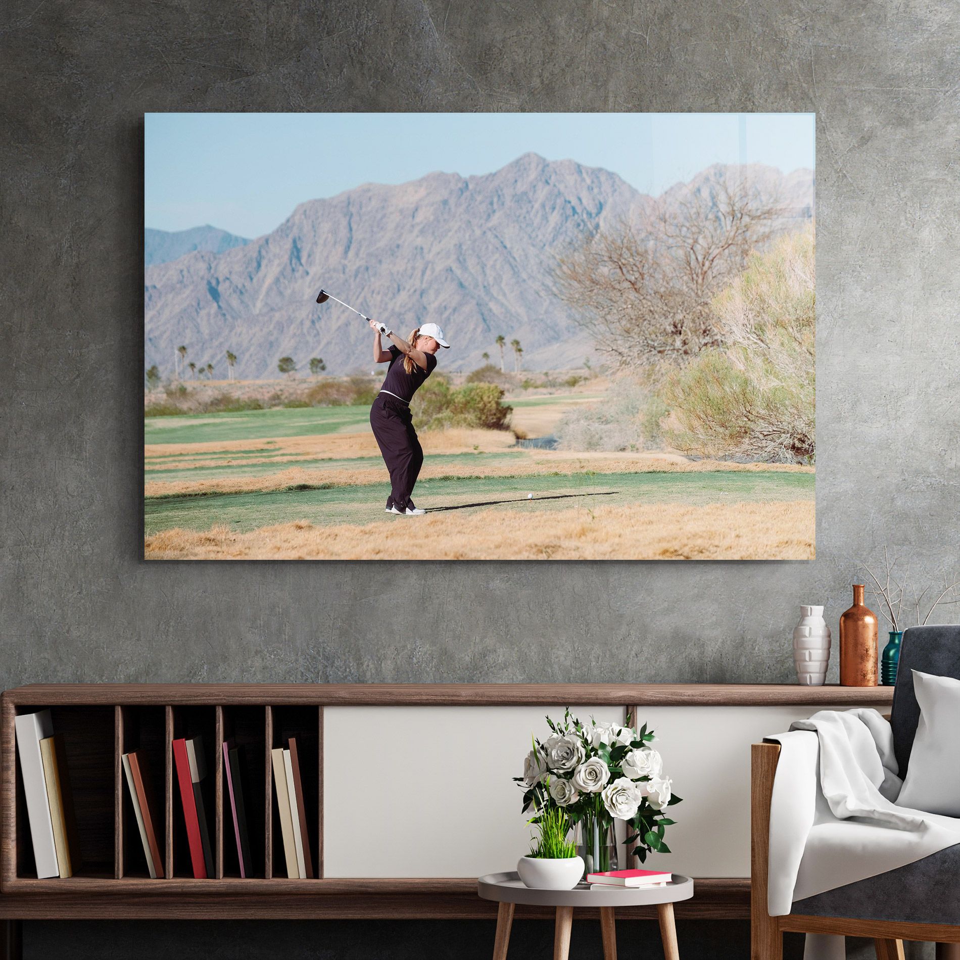Golf Player Woman mockup 2