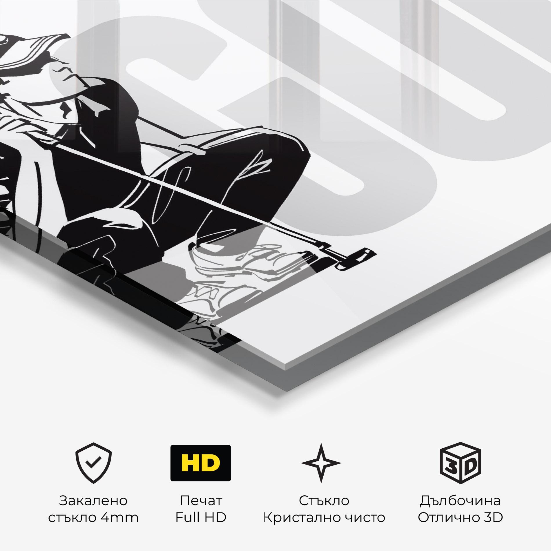 Стъклена картина Golf mockup 3