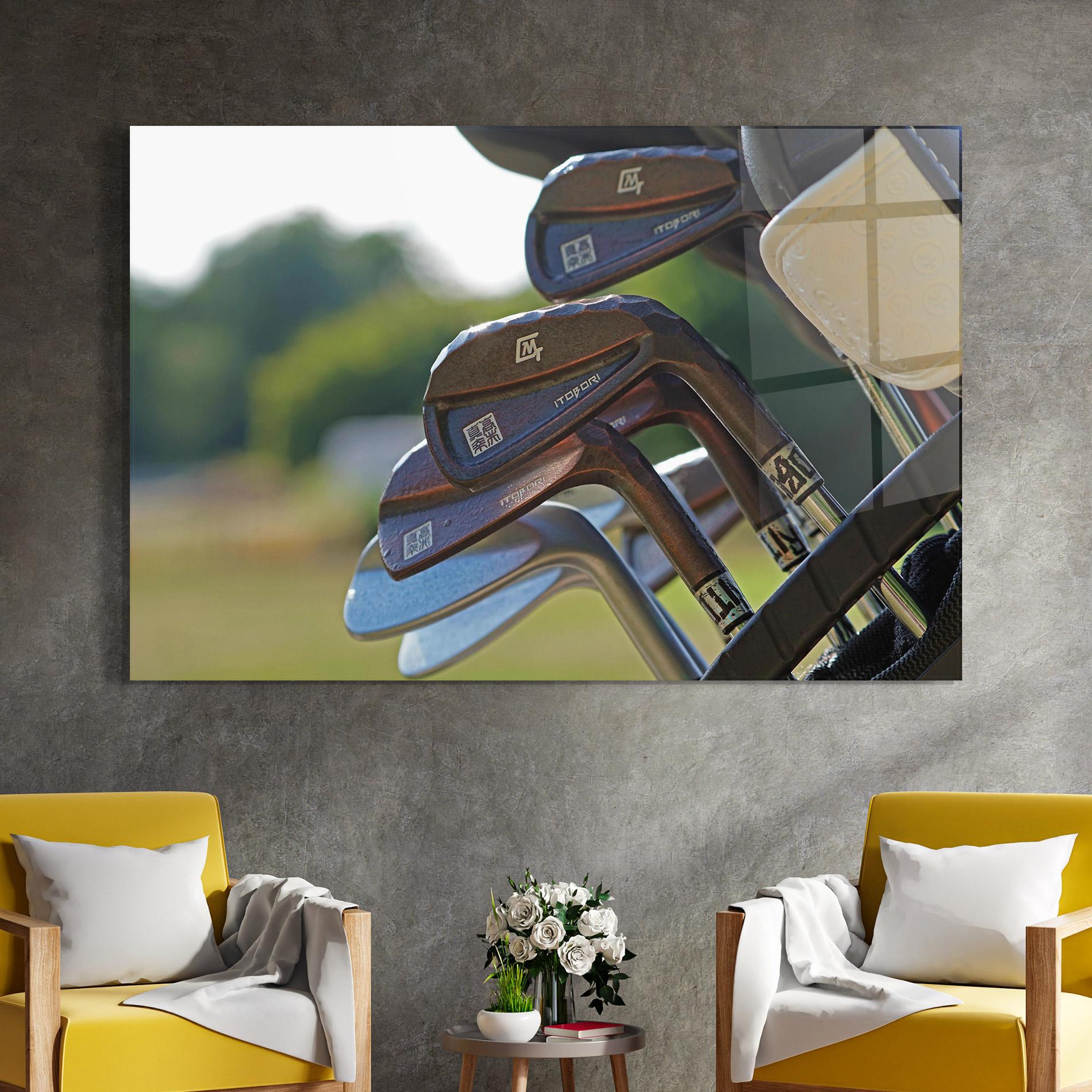 Стъклена картина Brown Golf Club mockup 4