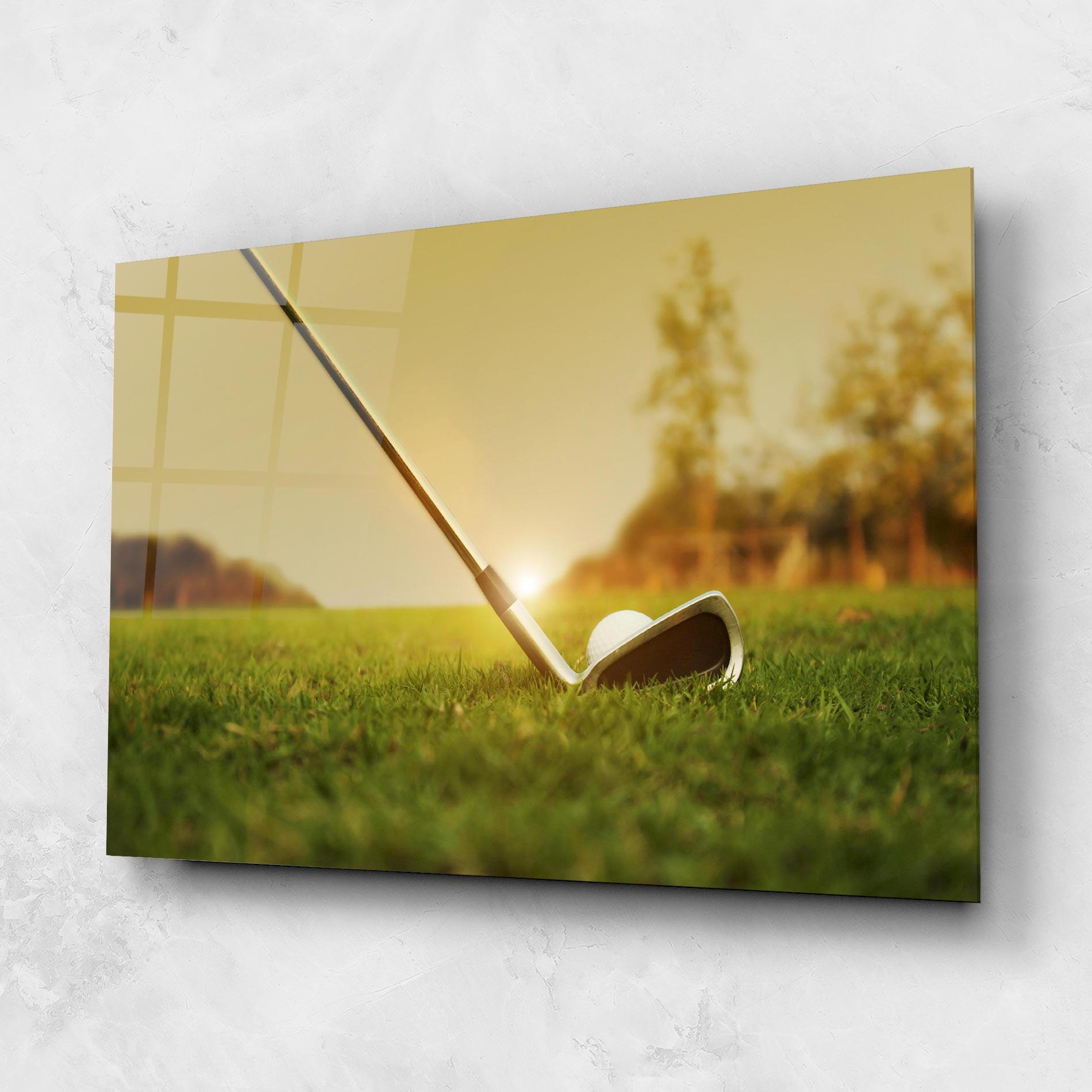 Стъклена картина Golf Course mockup 1