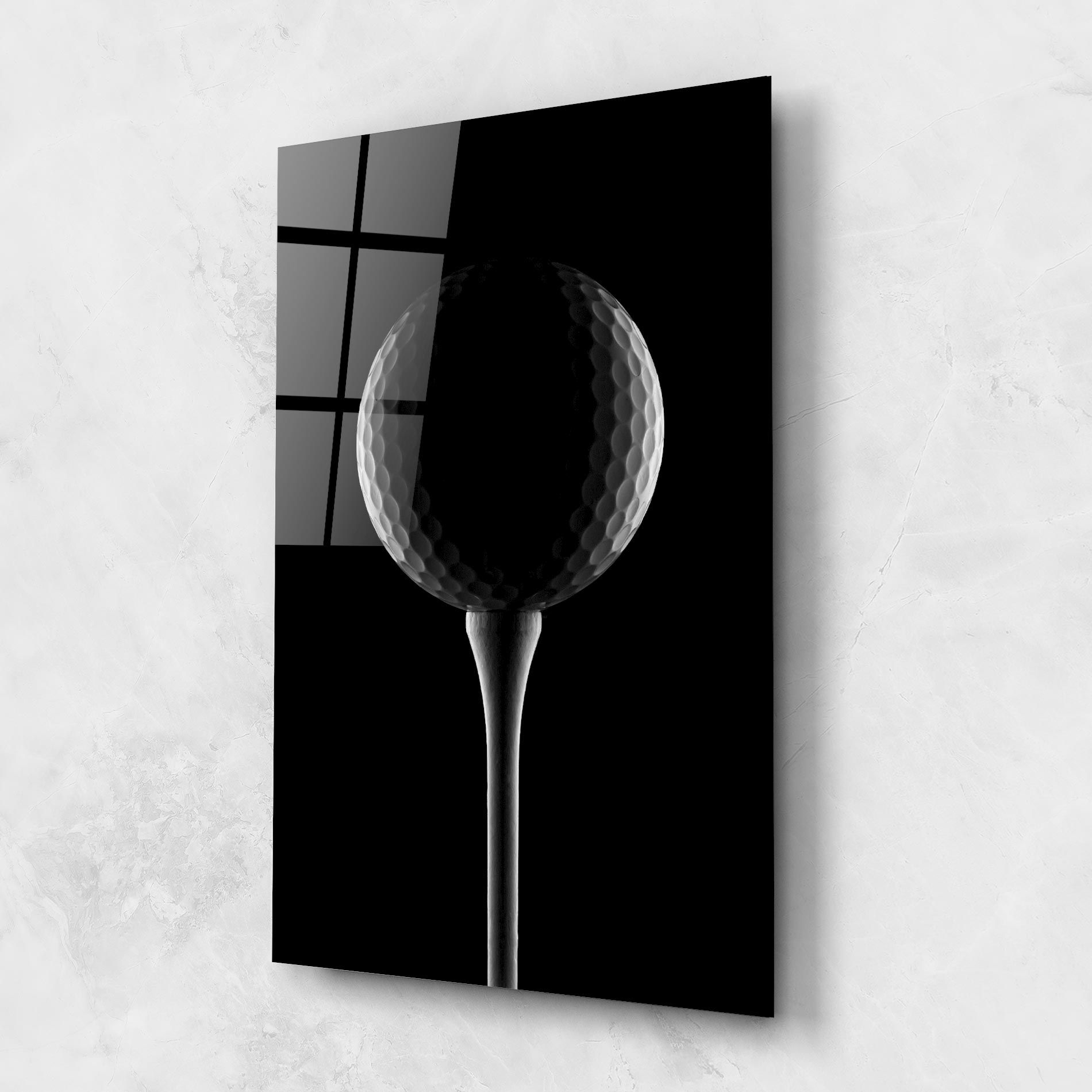 Golf Ball Black mockup 1