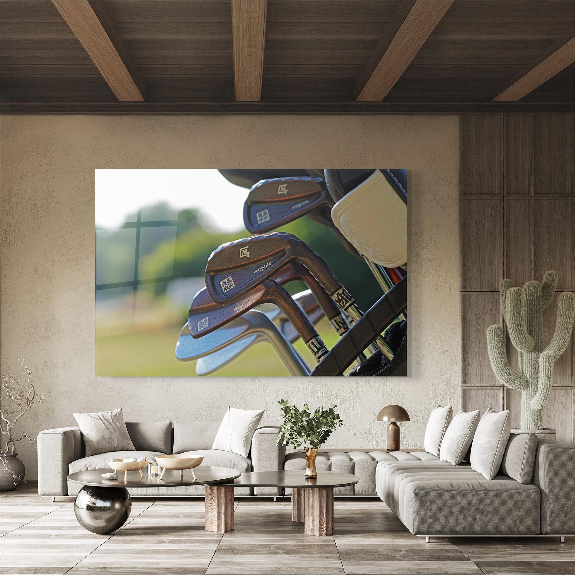 Стъклена картина Brown Golf Club mockup 8