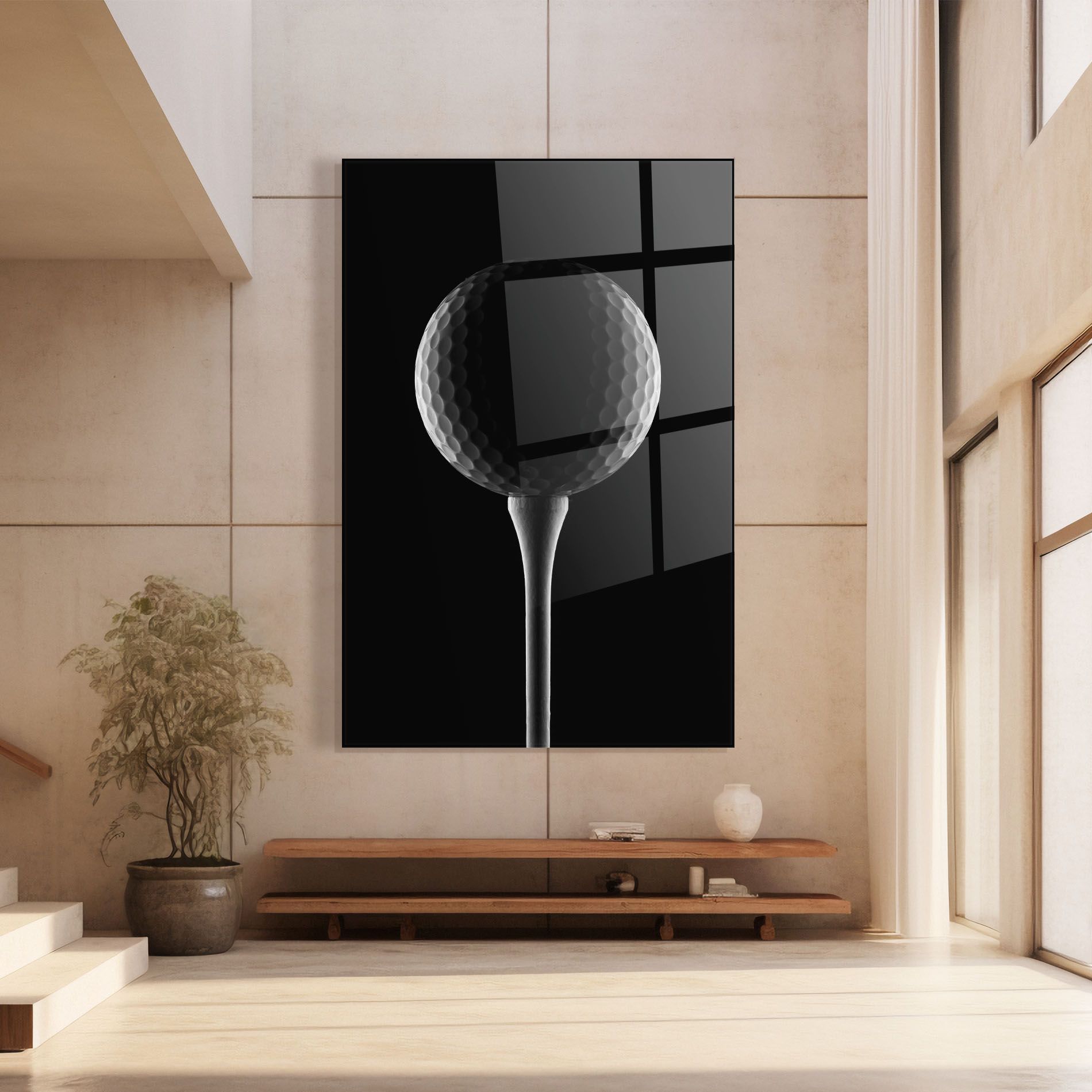 Golf Ball Black mockup 8