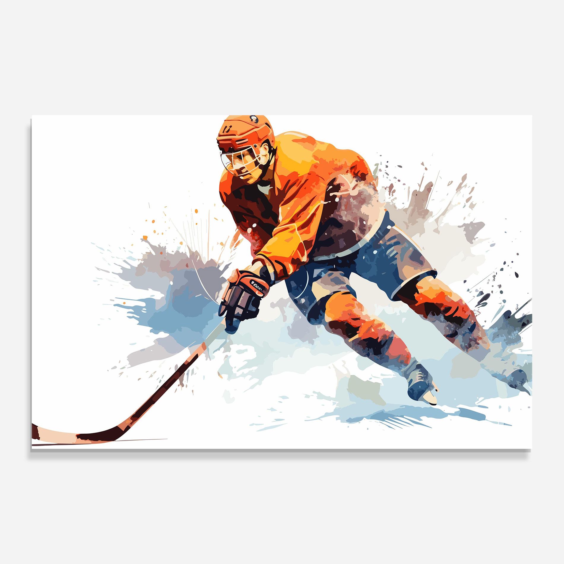 Orange Hockey mockup 0