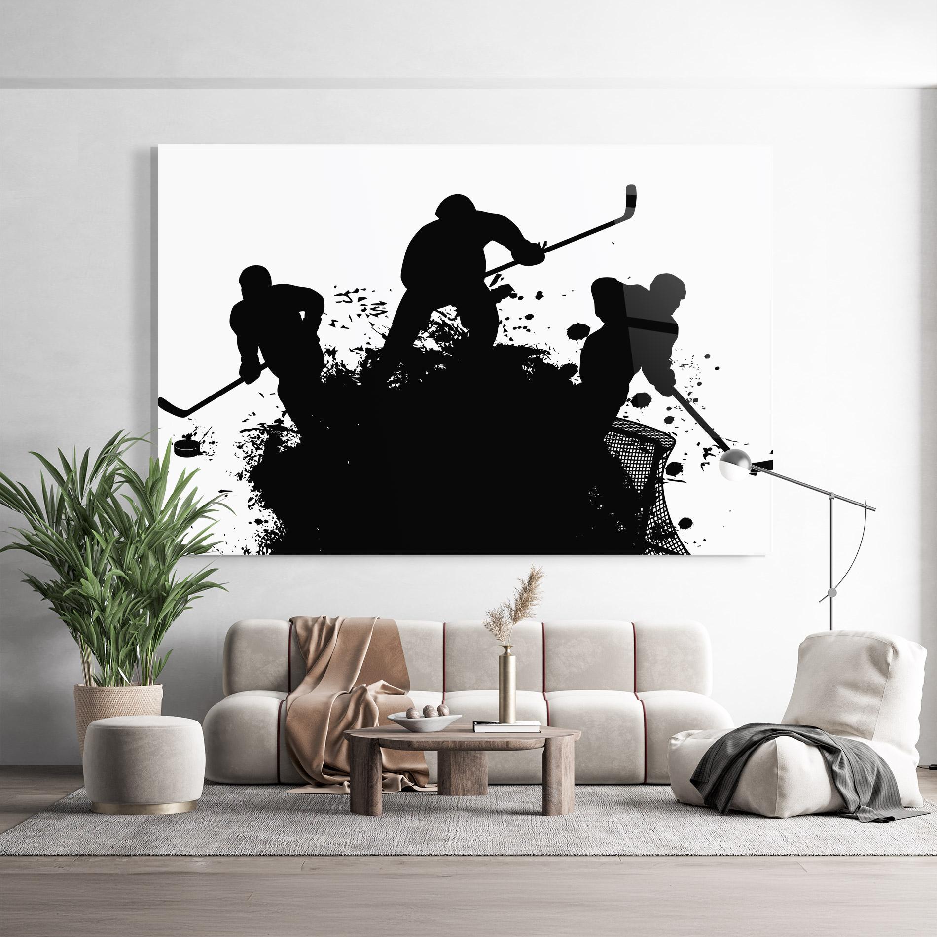 Стъклена картина Hockey Tree mockup 9