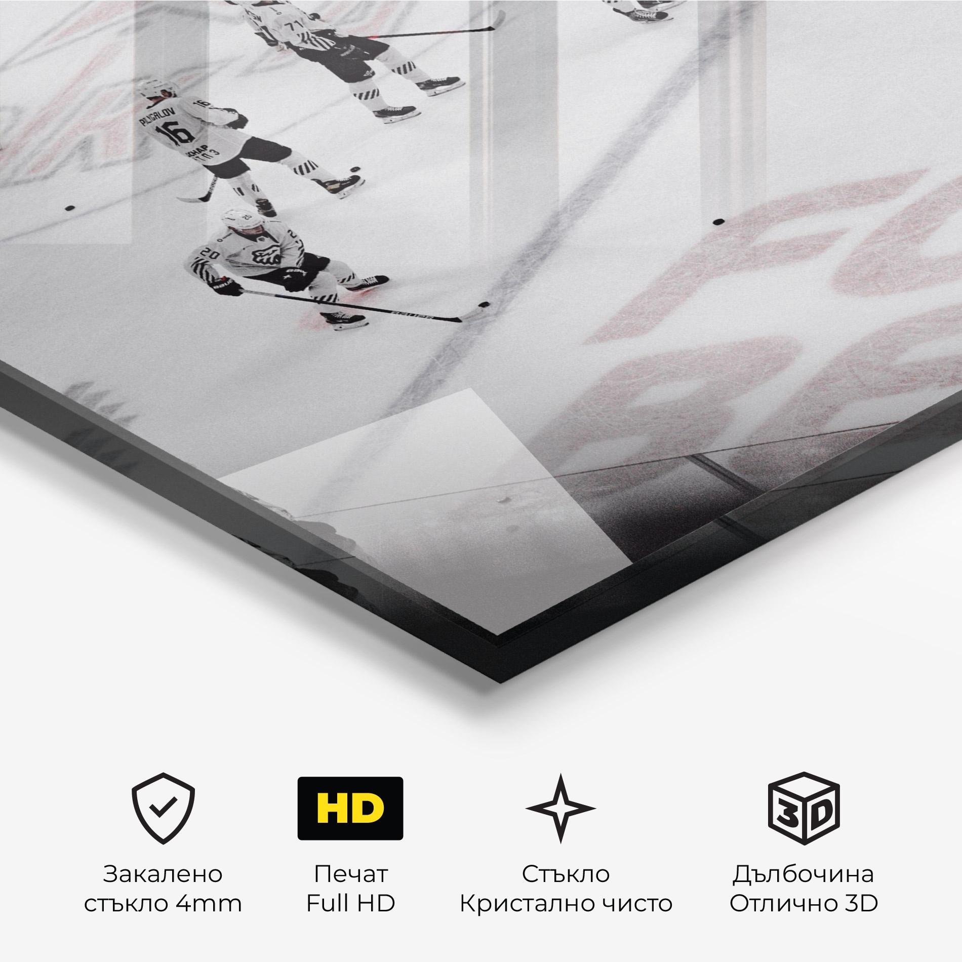 Стъклена картина Ice Intuition mockup 3