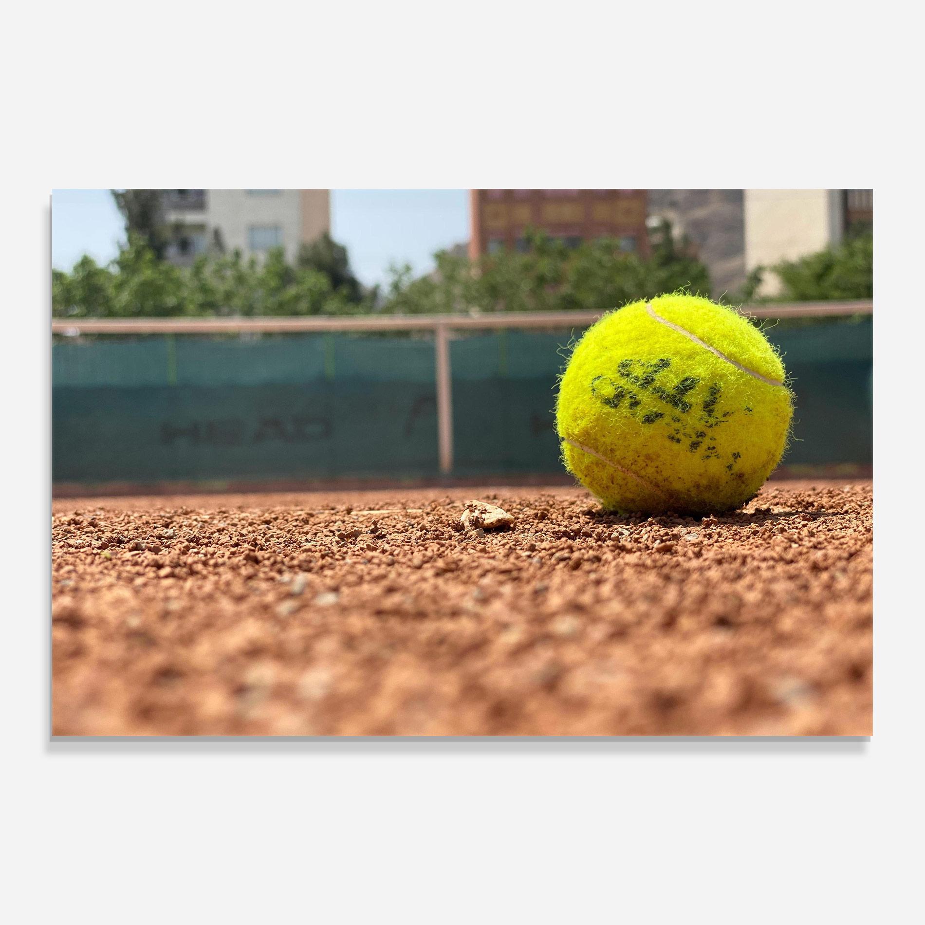 Стъклена картина Lost Tennis Ball mockup 0