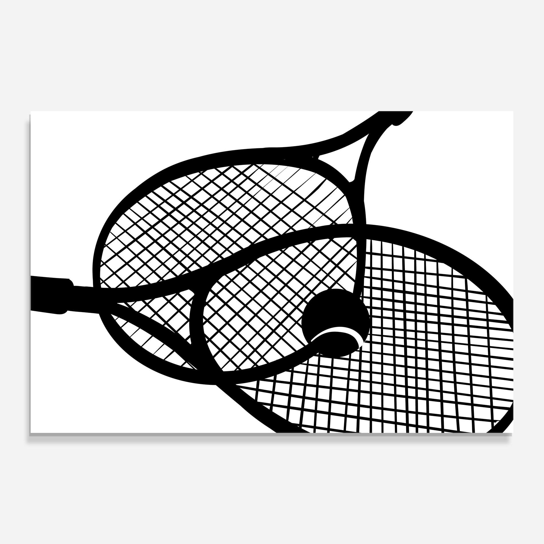 Стъклена картина Tennis Ball Line mockup 0