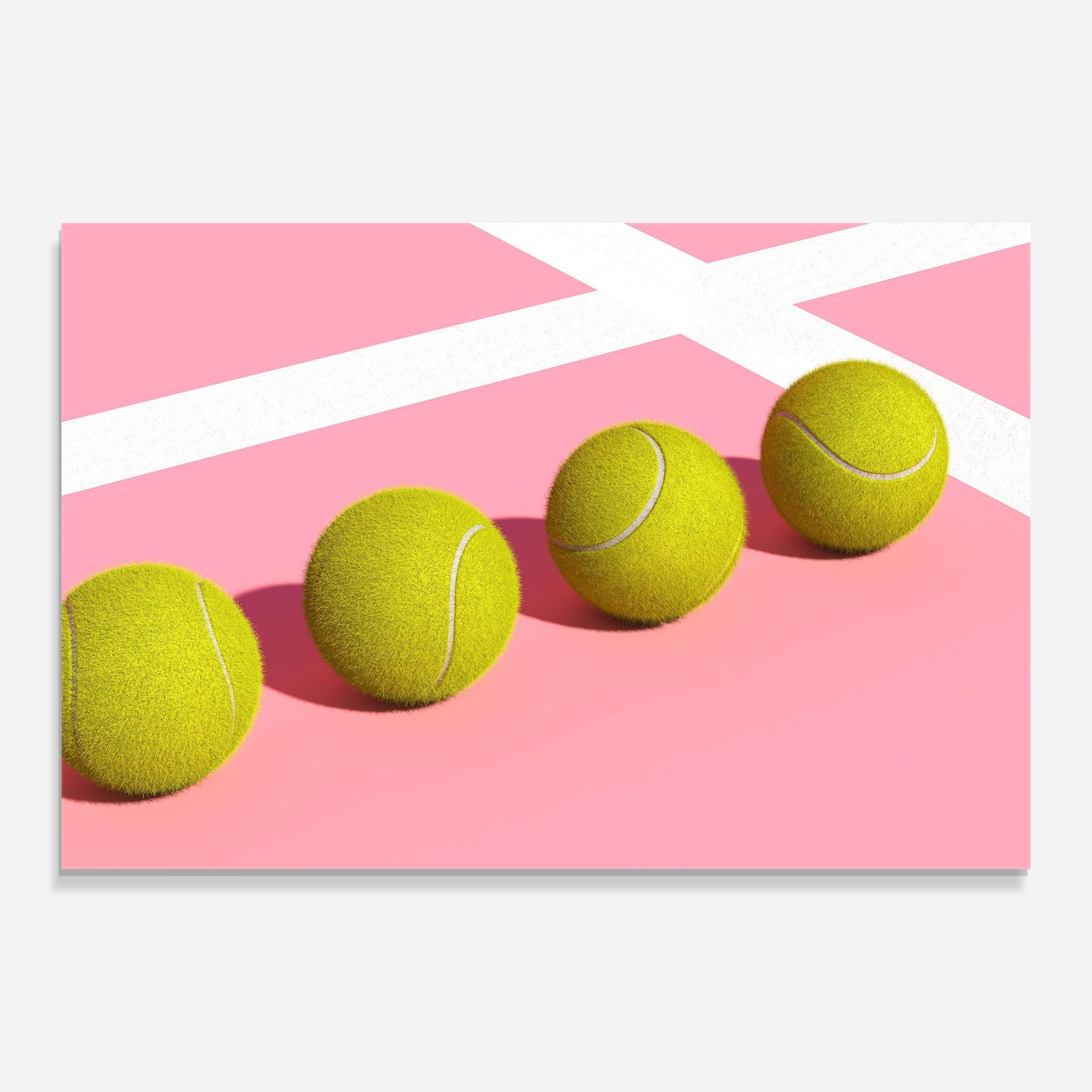 Tennis Balls On Pink mockup 0