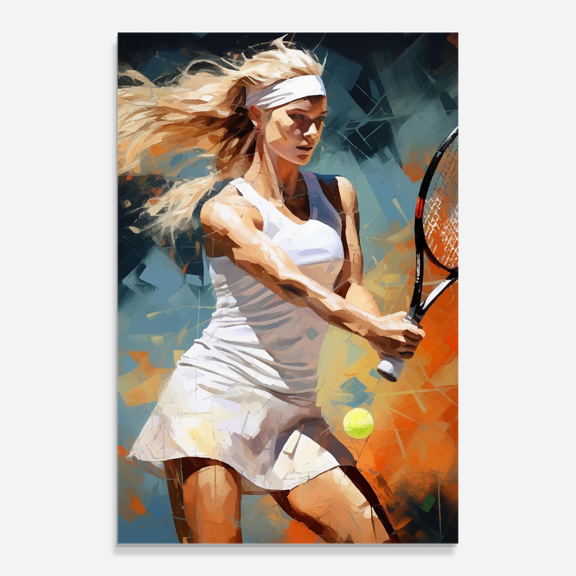 Blonde Tennis Girl mockup 0