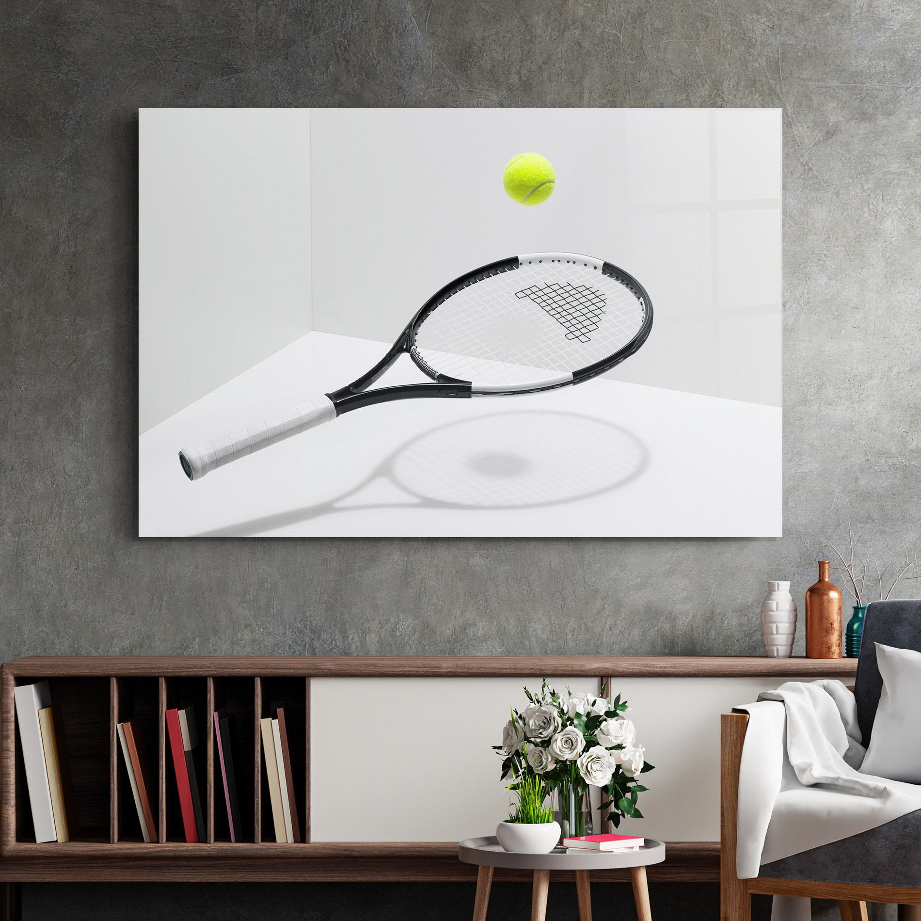 Floating Tennis Racket mockup 2
