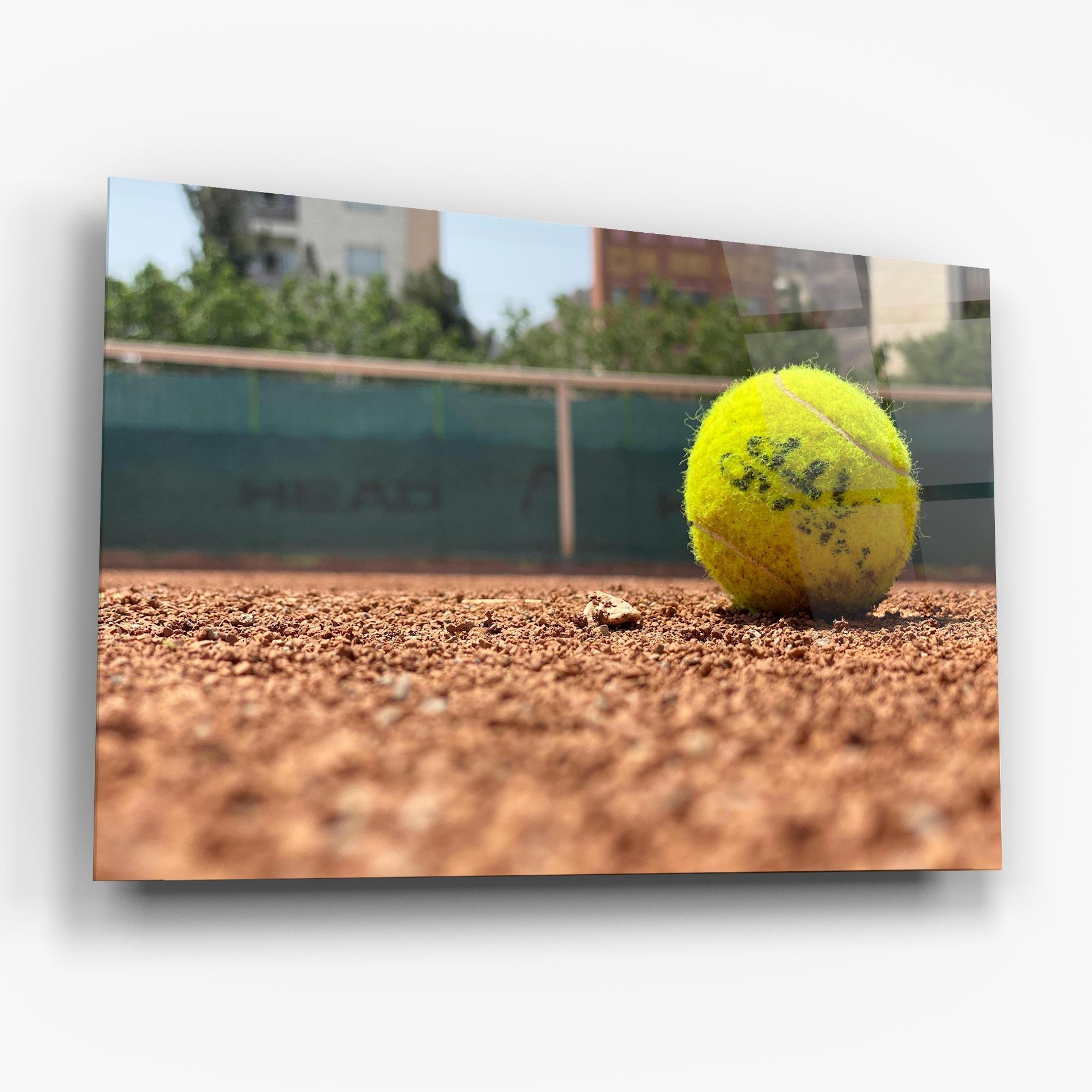 Стъклена картина Lost Tennis Ball mockup 6