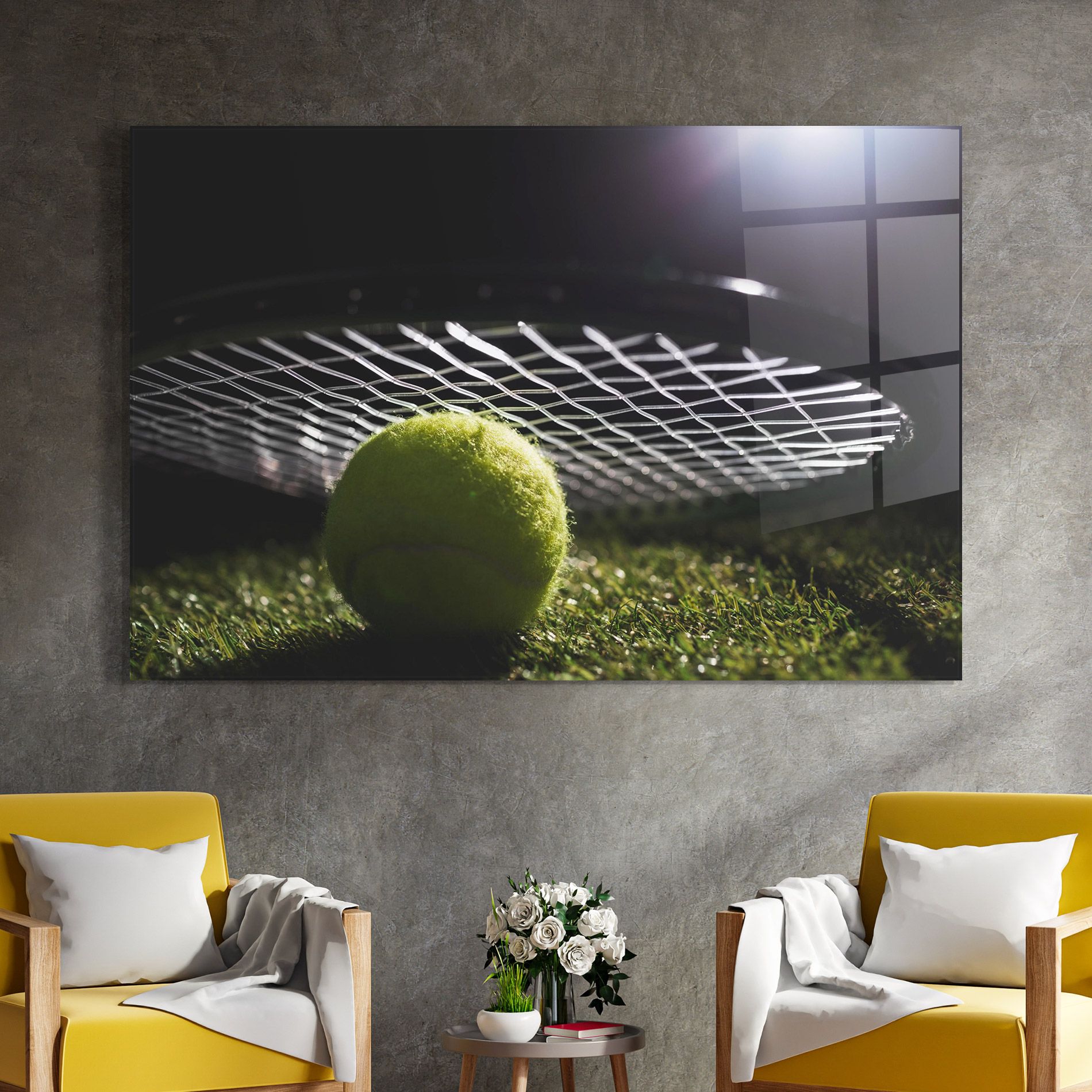 Close Up Tennis Ball mockup 4