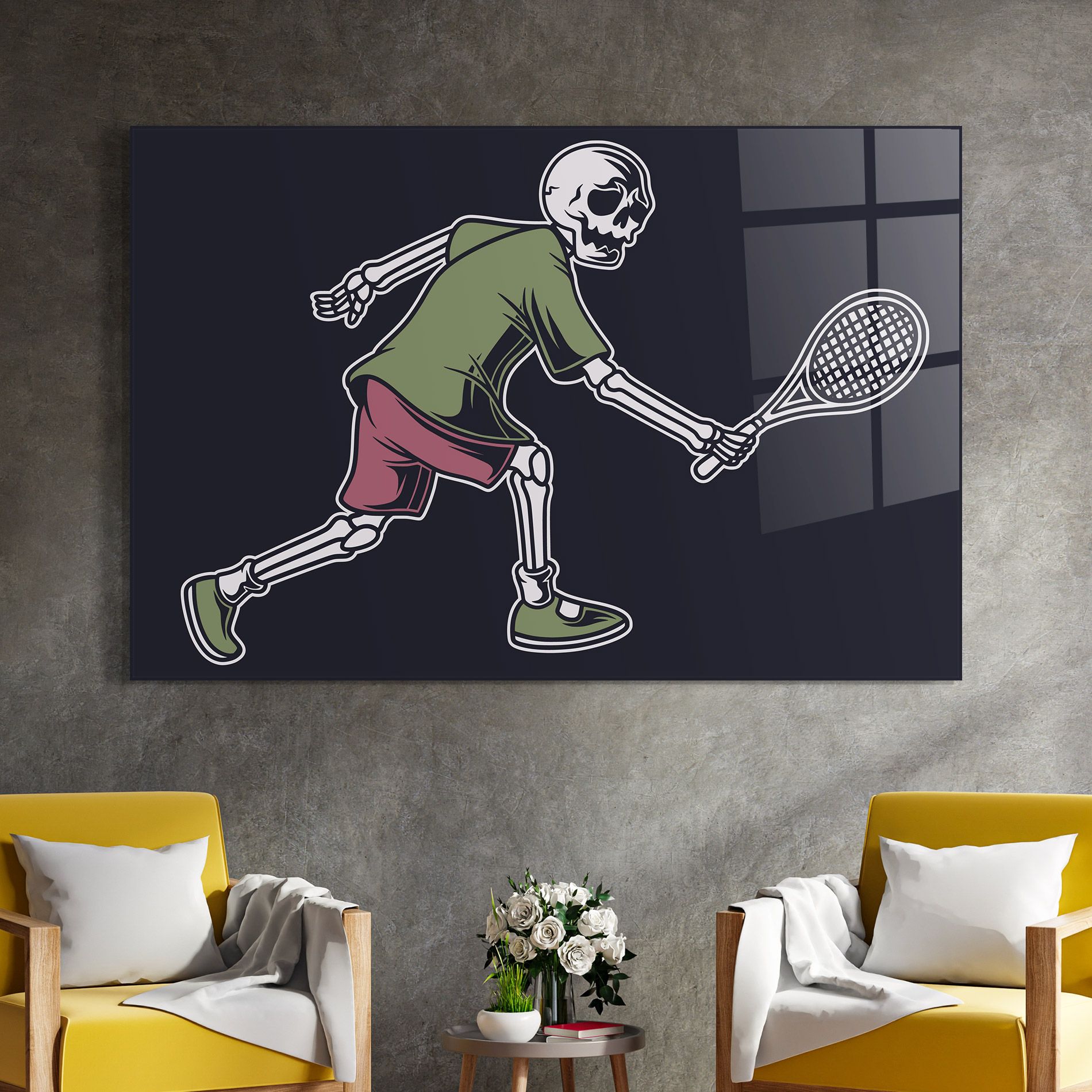Skull Tennis mockup 4