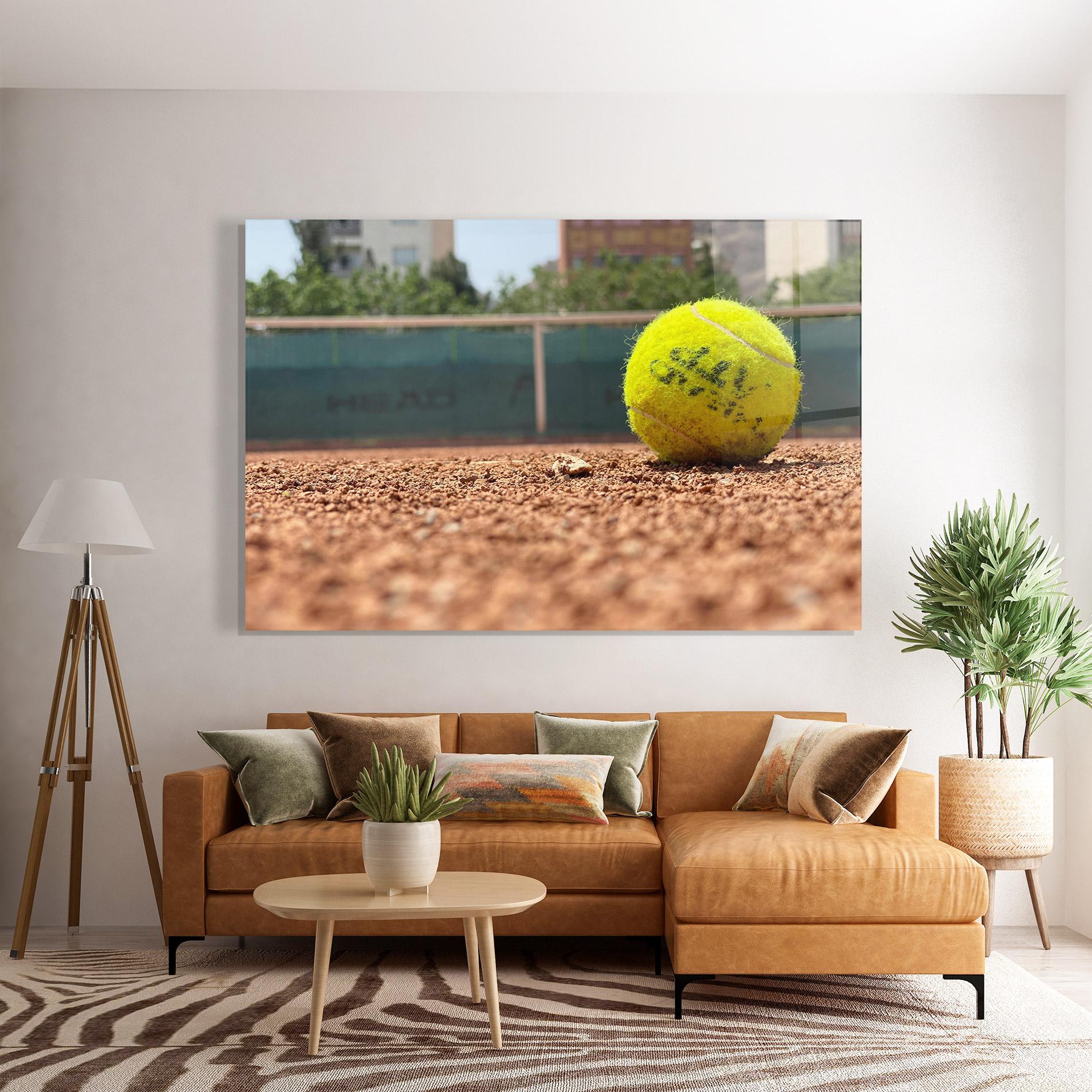 Стъклена картина Lost Tennis Ball mockup 7