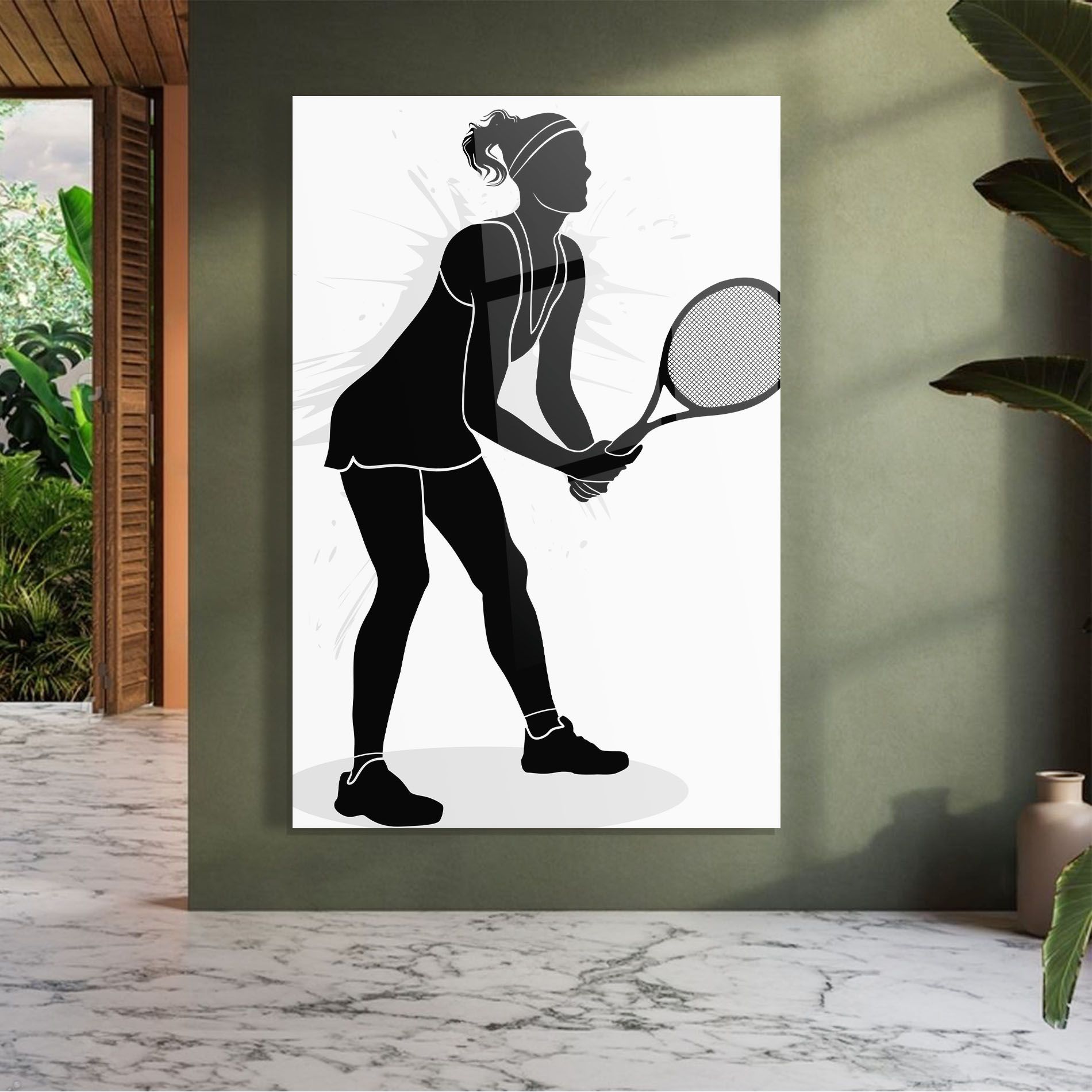 Female Tennis Player mockup 7