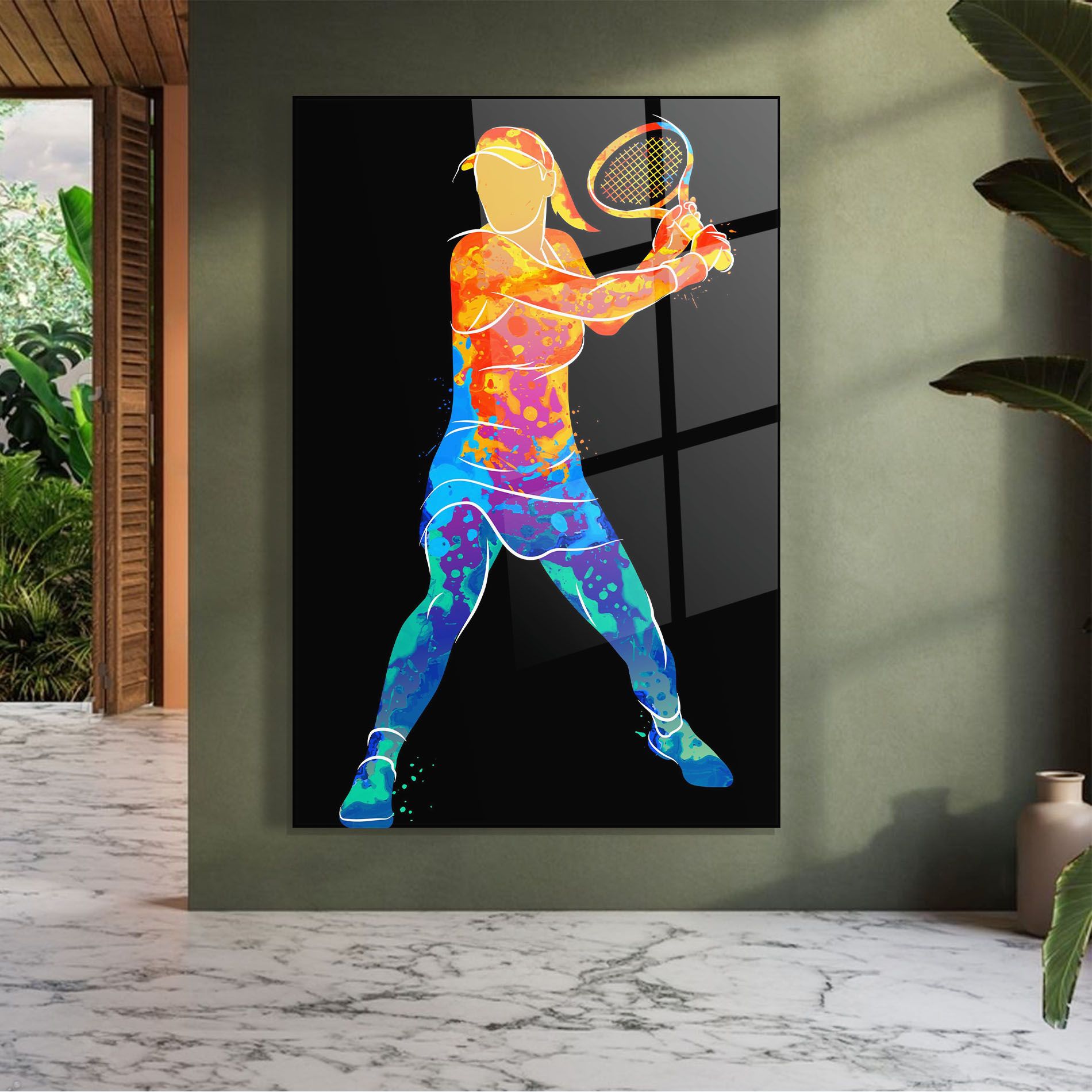 Green Orange Tennis mockup 7