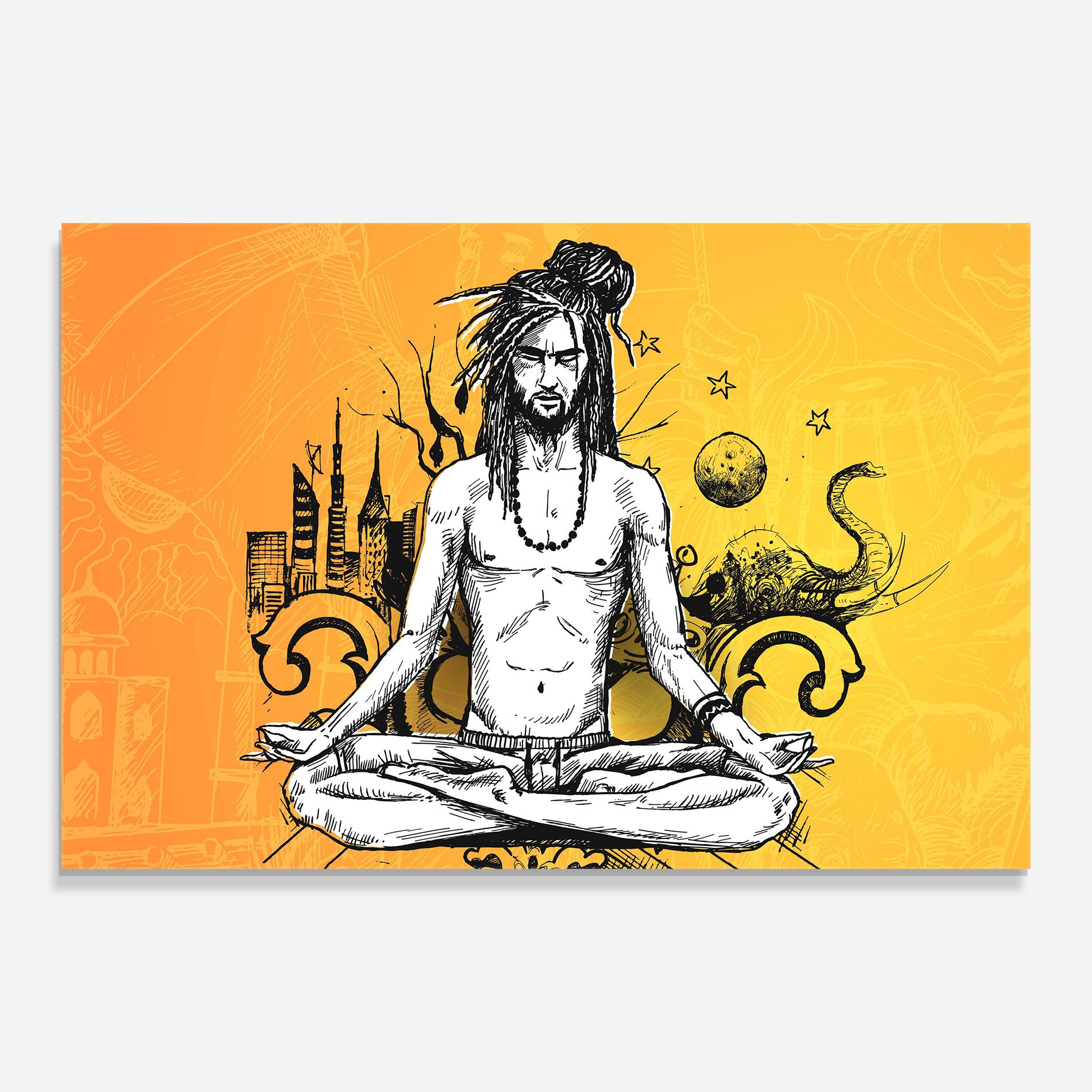 Orange Meditation mockup 0