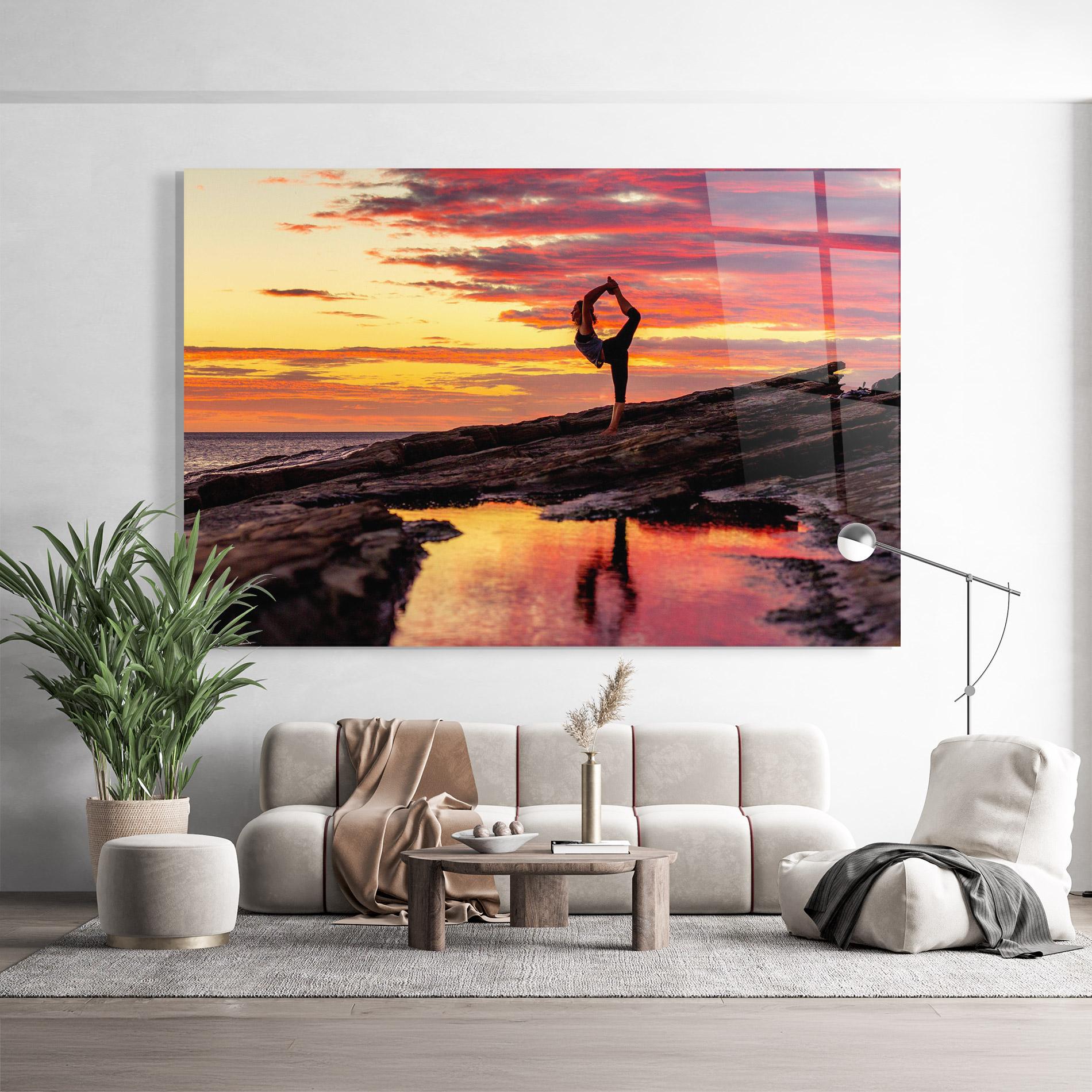 Стъклена картина Namaste mockup 9