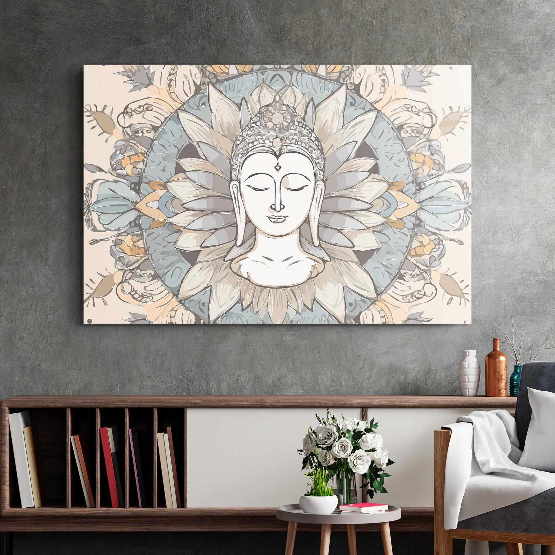 Стъклена картина Boho Element mockup 2