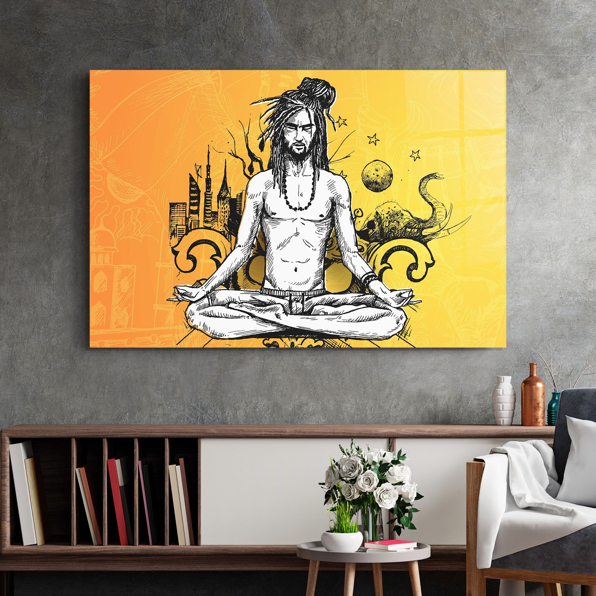 Orange Meditation mockup 2