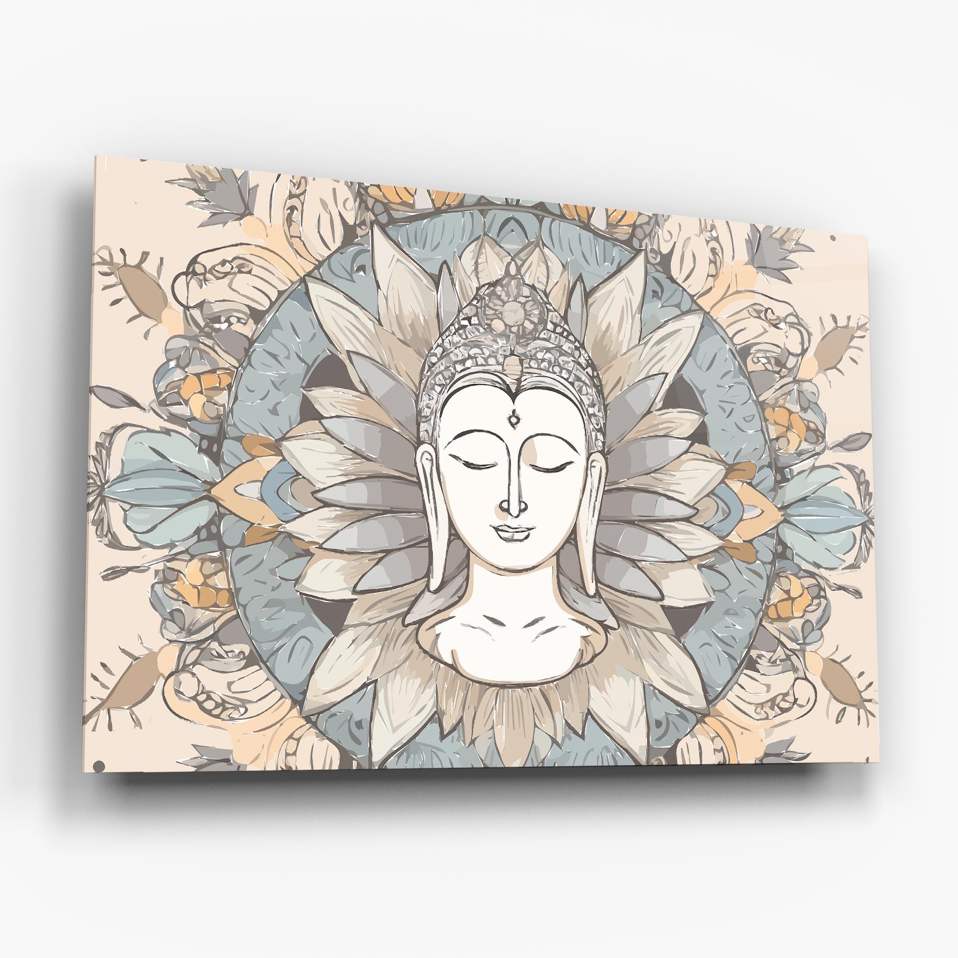 Стъклена картина Boho Element mockup 6