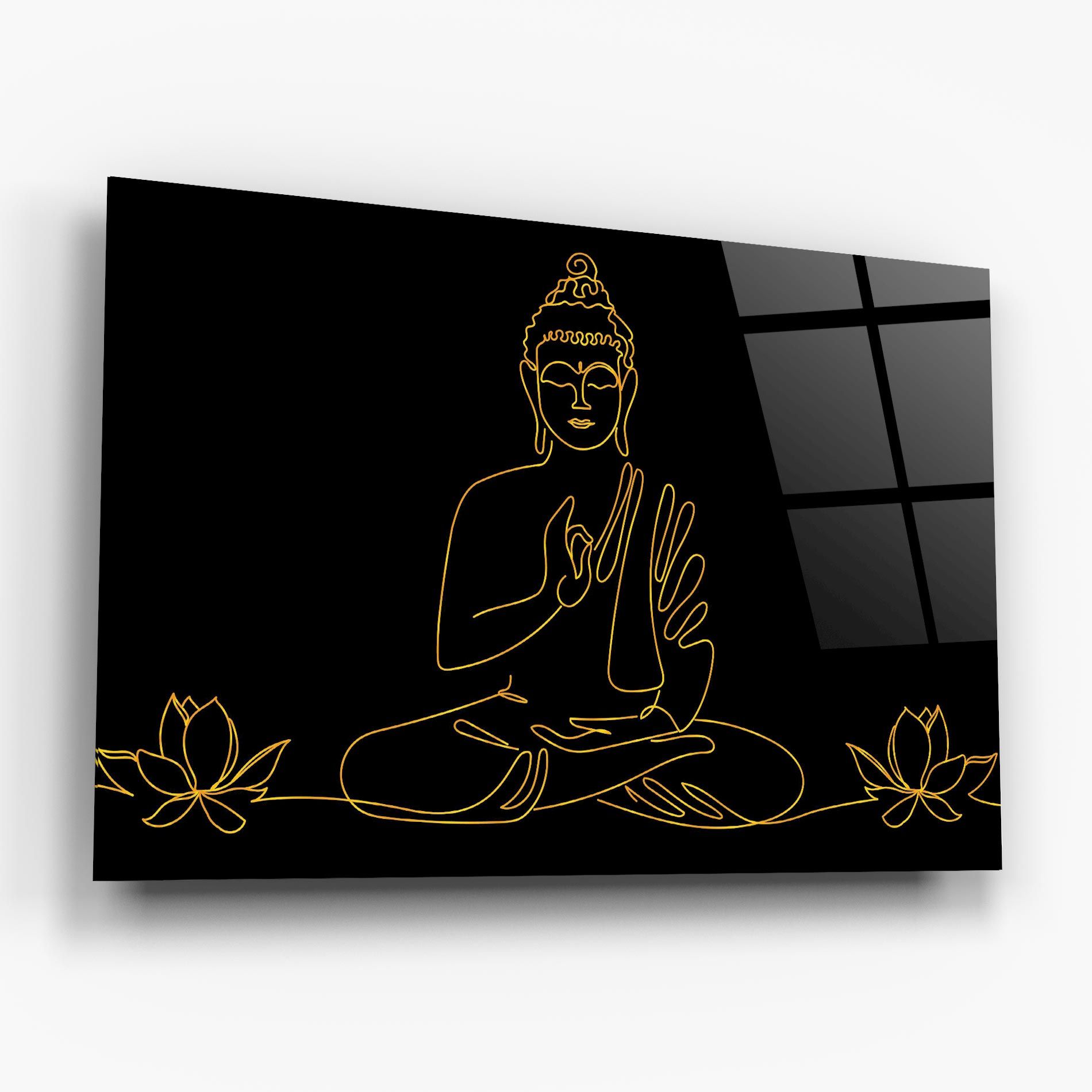 Buddha Gold Line mockup 6