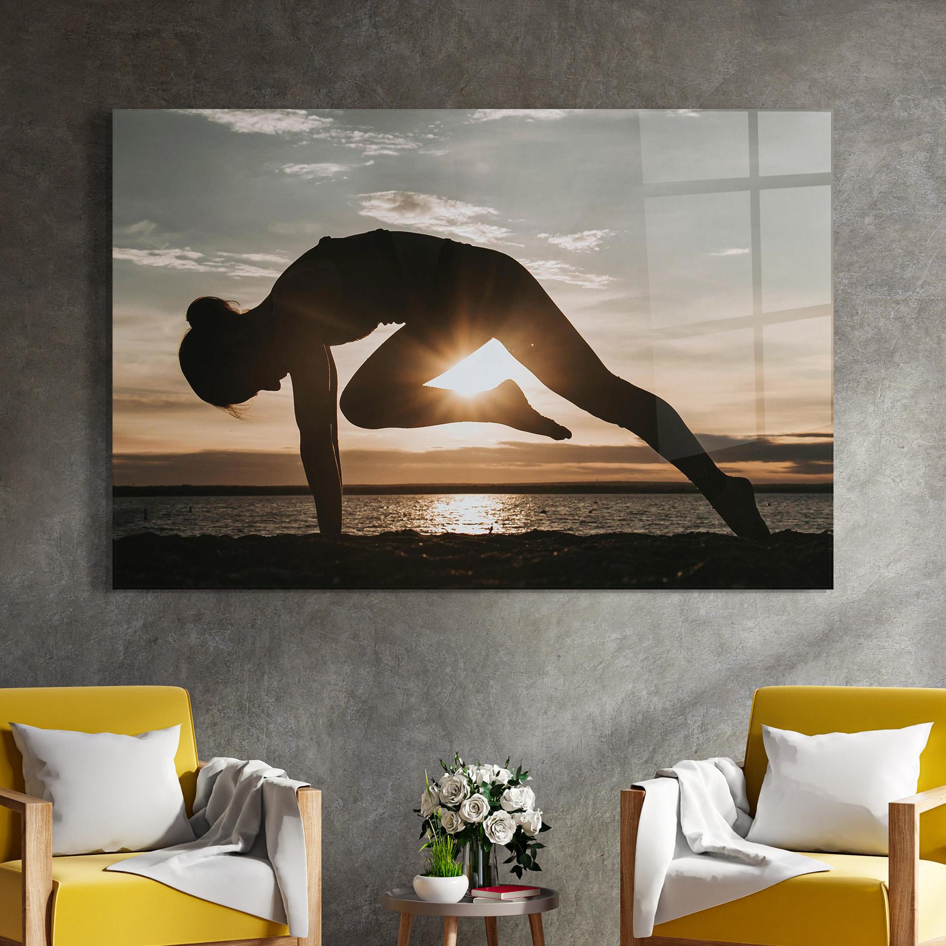 Стъклена картина Harmony Hush mockup 4