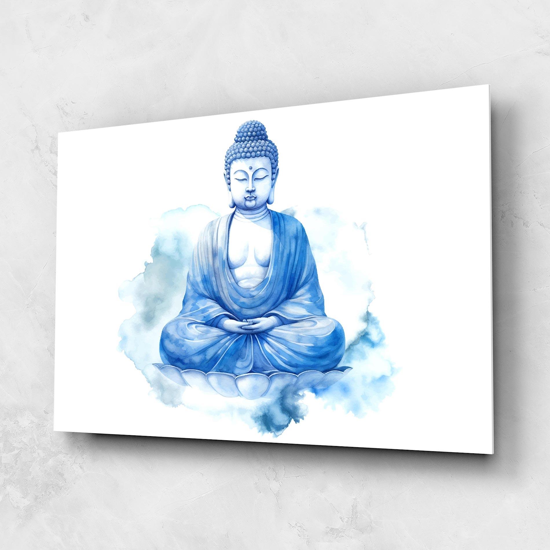 Стъклена картина Cloud Yoga mockup 1