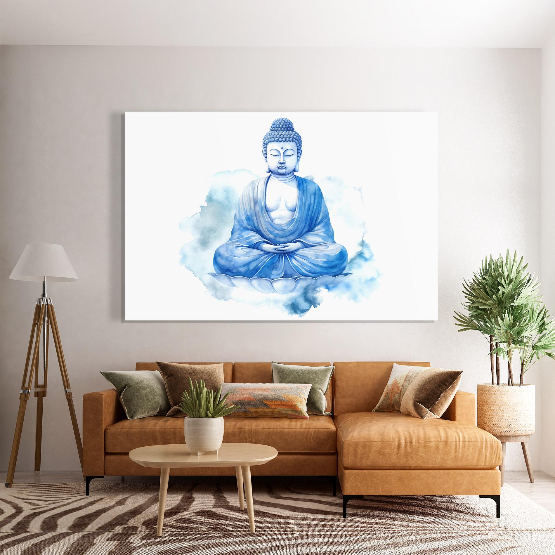 Стъклена картина Cloud Yoga mockup 7