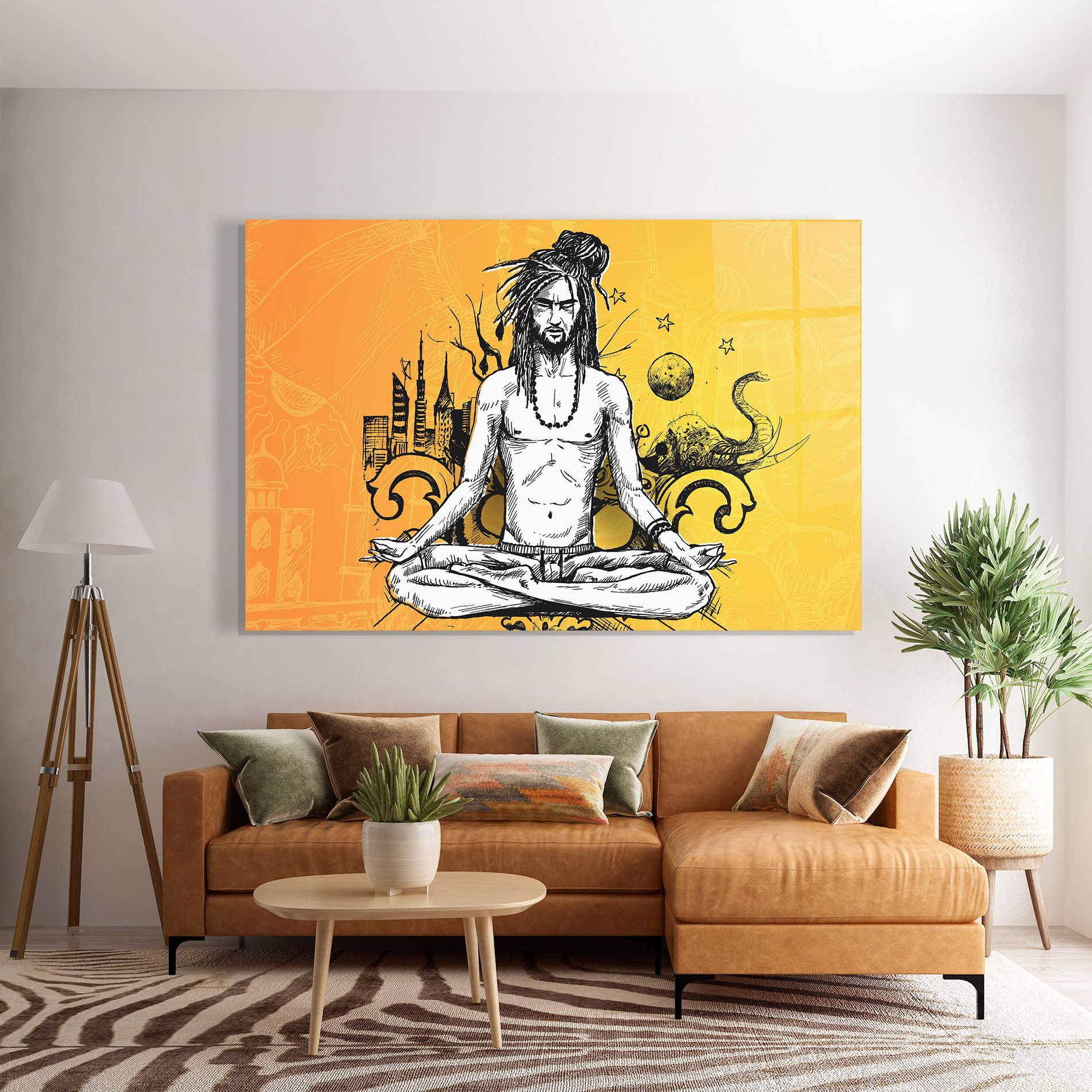 Orange Meditation mockup 7