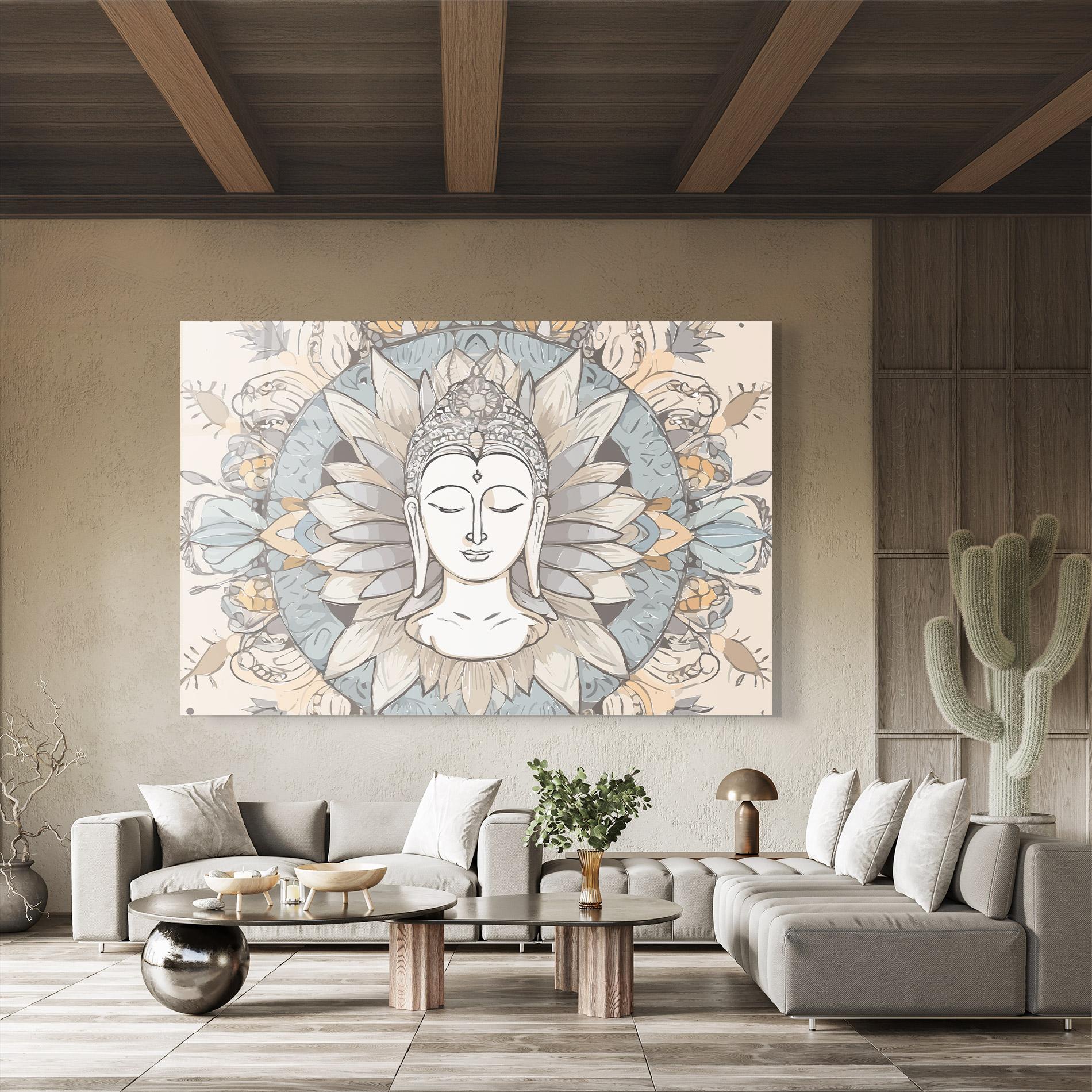 Стъклена картина Boho Element mockup 8