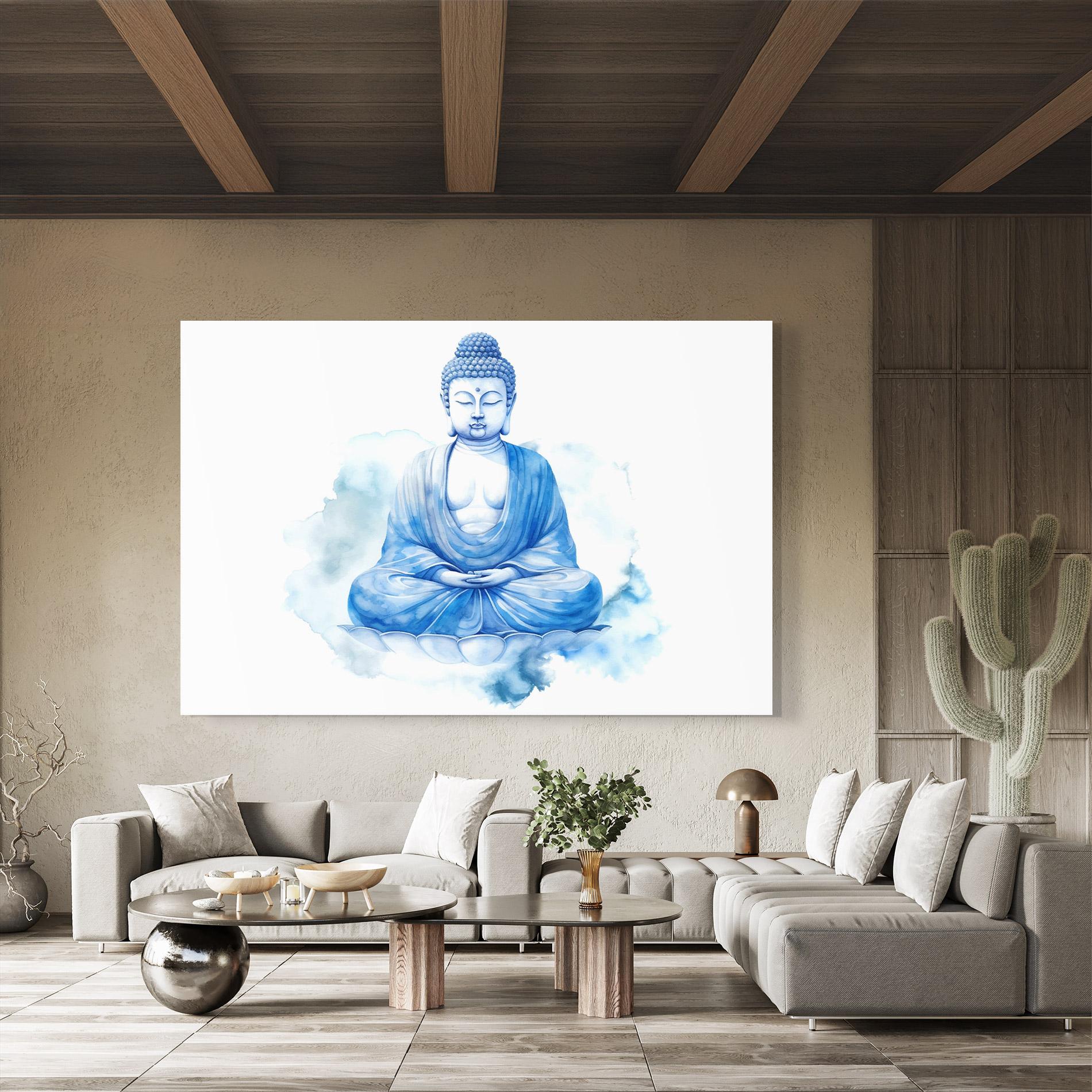 Стъклена картина Cloud Yoga mockup 8