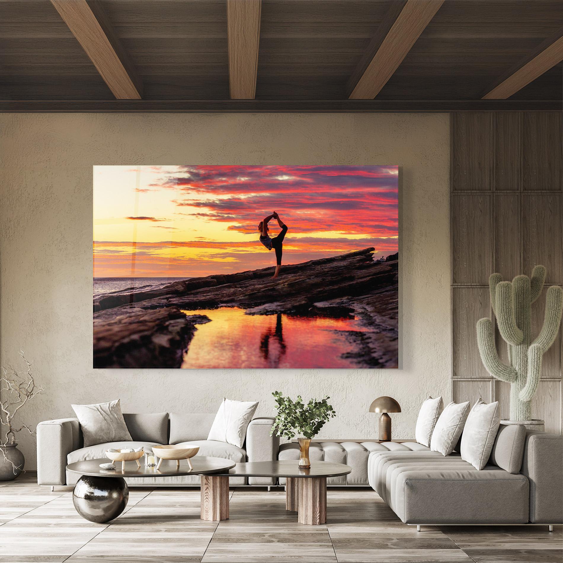 Стъклена картина Namaste mockup 8